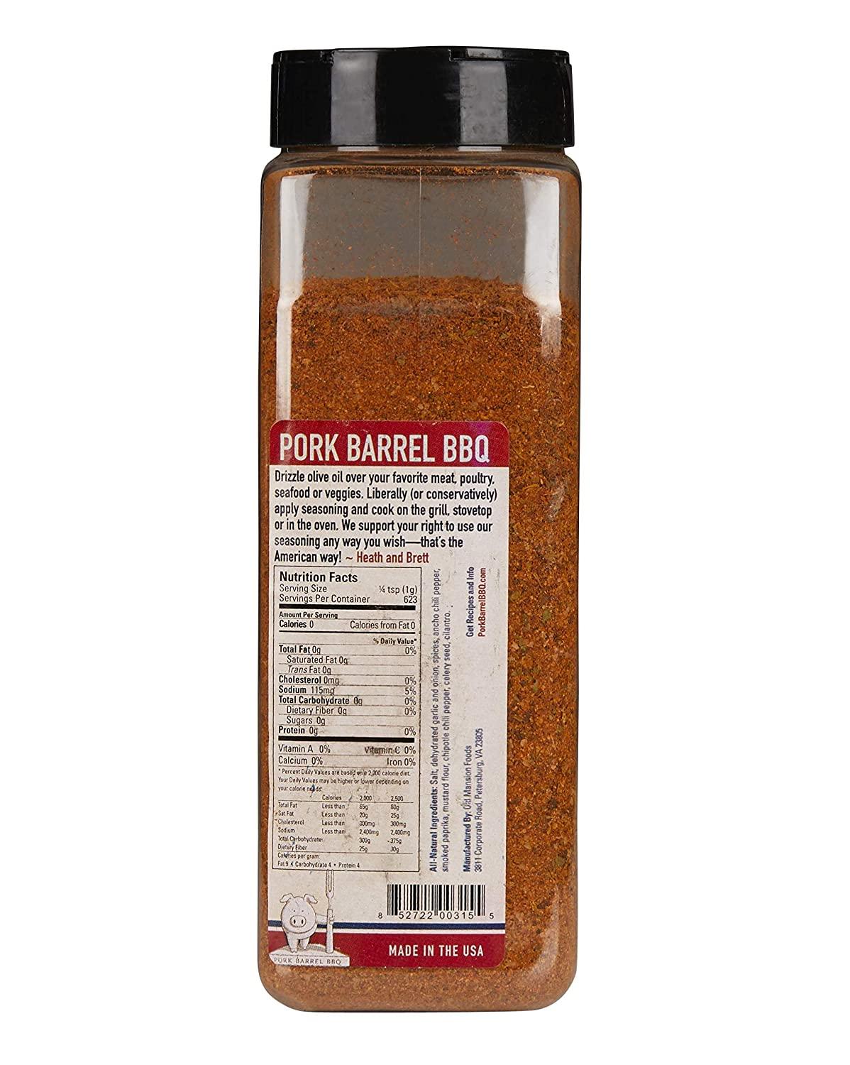 BBQ Rub I Pork Barrel BBQ All American Spice BBQ Seasoning Mix, Dry Rub