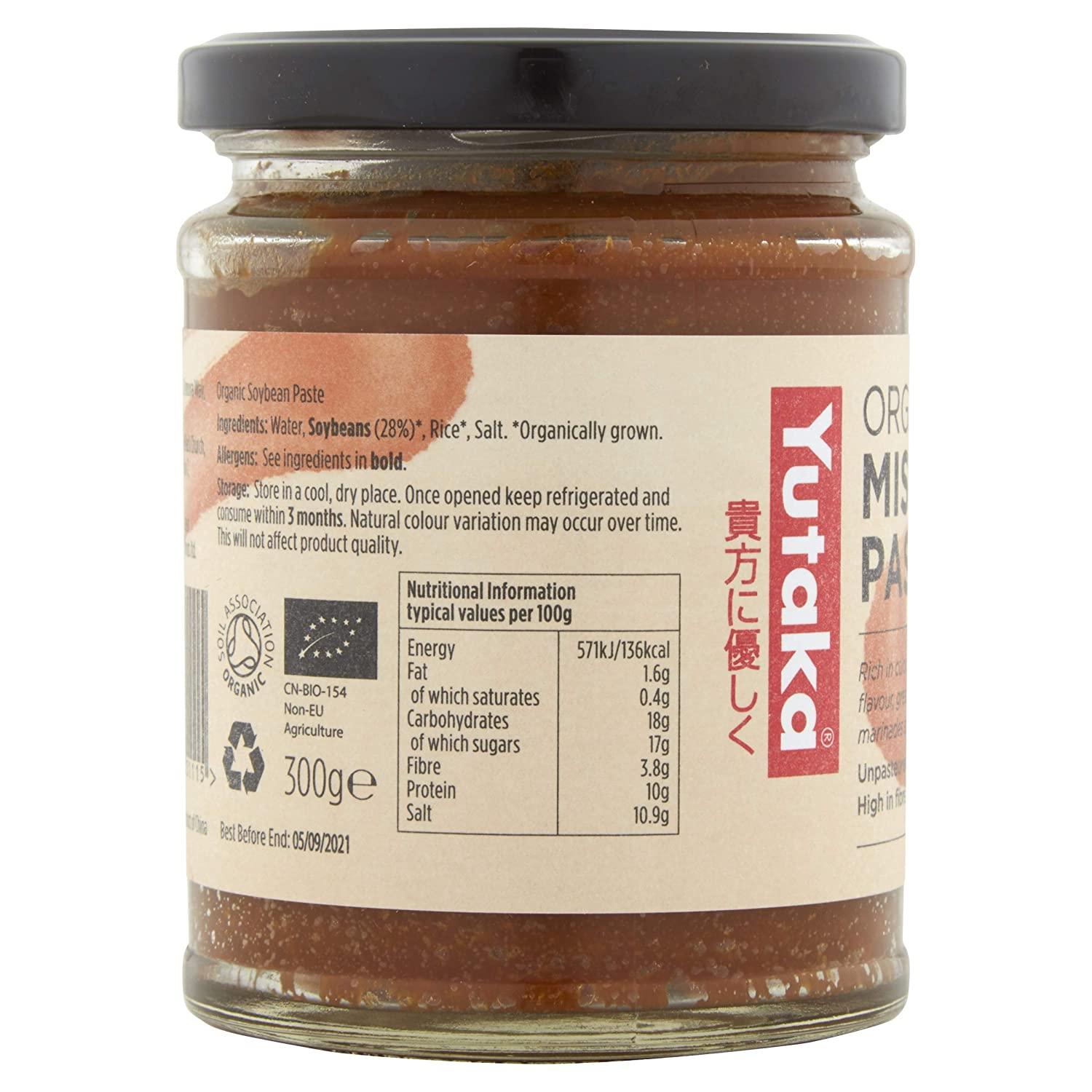 Yutaka Organic Miso Paste 300 g (Pack of 3)
