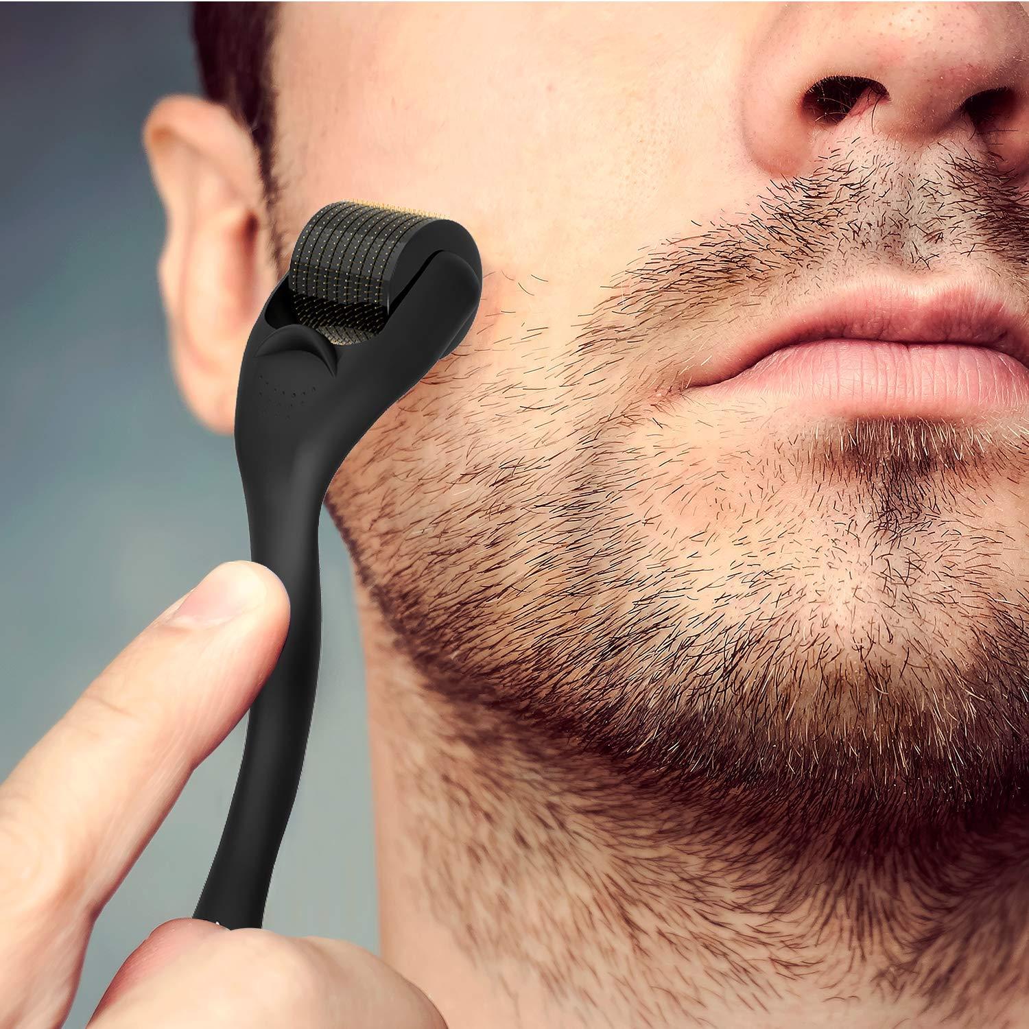 RedBlooded Beard Growth Roller 540 0.3MM Titanium Needles Derma