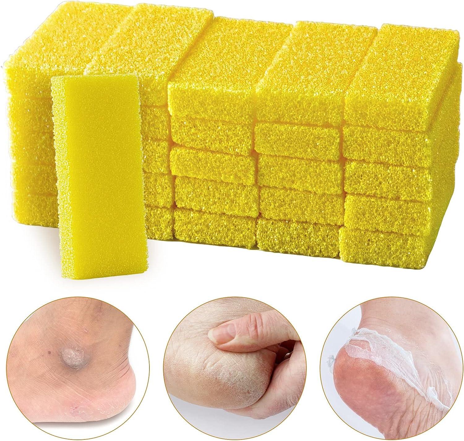 10/20/40 Pcs Disposable Foot Scrubber Sponge Pads Salon-Quality Foot Pumice  And Scrubber For Callus And Dead Skin Removal