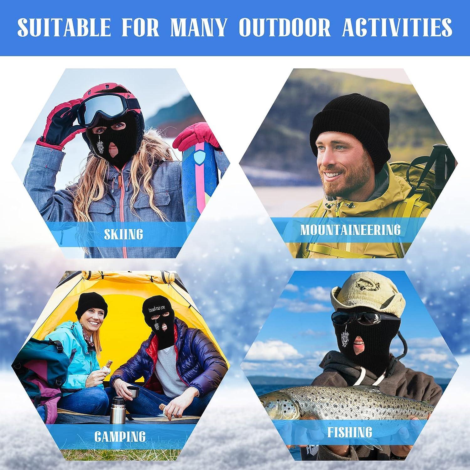 Winter Ski Mask for Men 3 Hole Balaclava Face Mask Full Face Mask