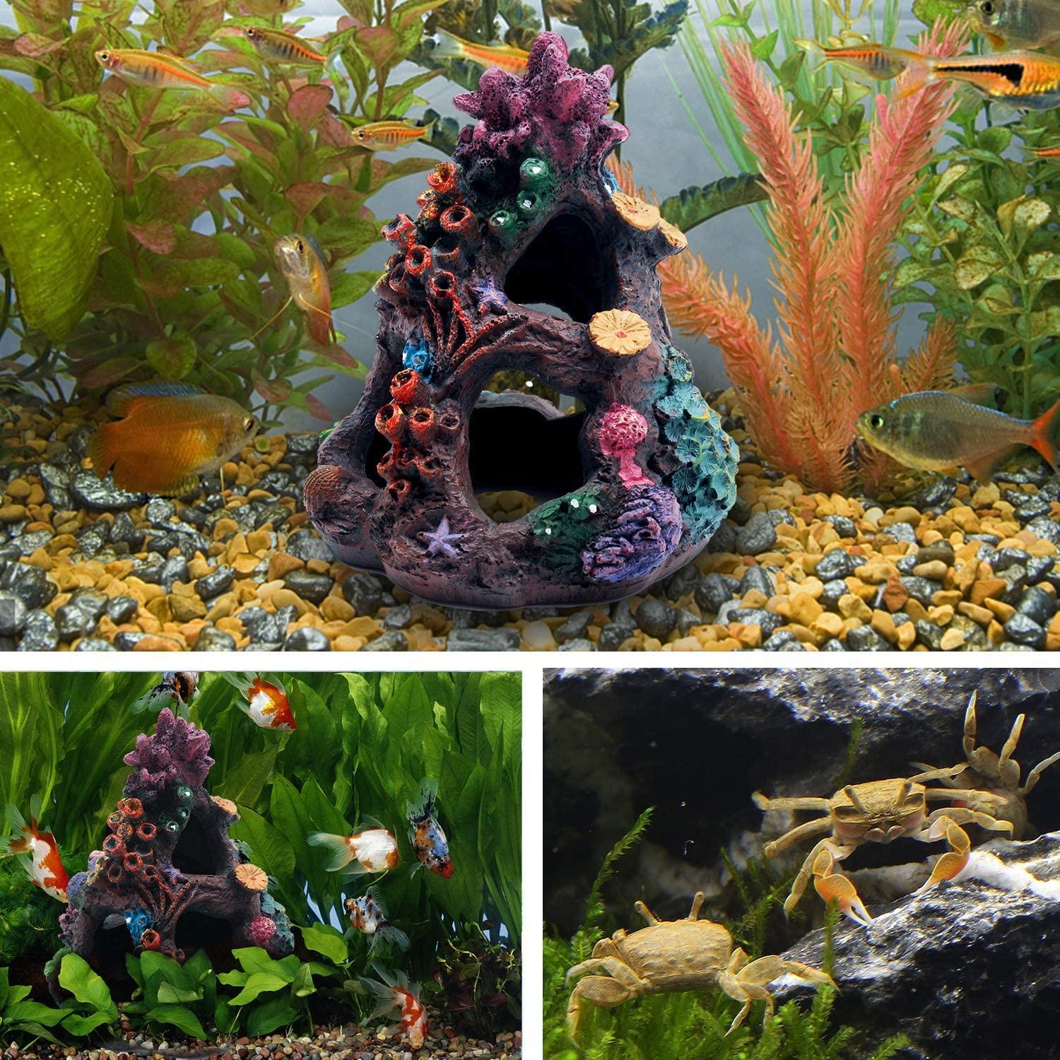 Aihotim Coral Aquarium Reef Decoration - Resin Fish Tank Mountain