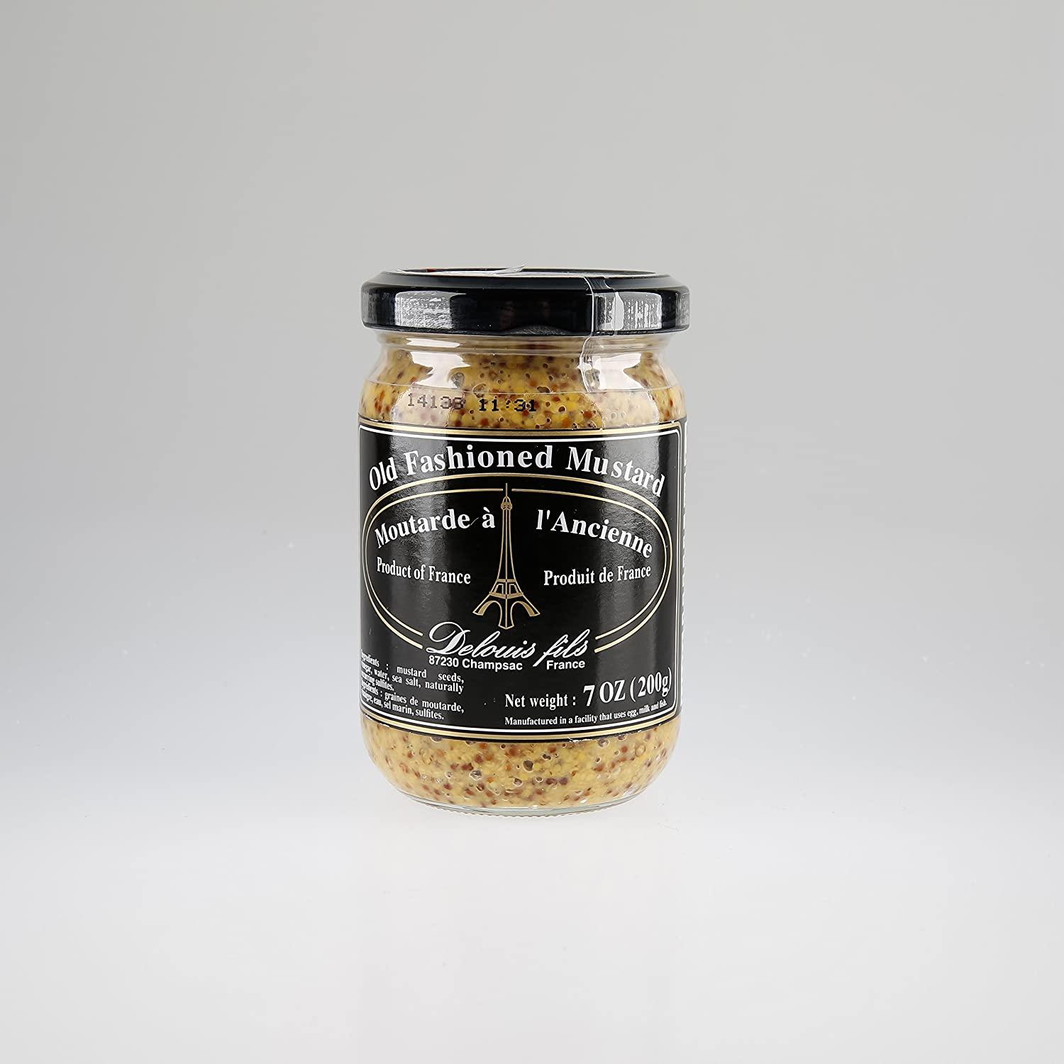 French Whole Grain Old Fashioned Mustard 1 x 7.0 oz 7 Ounce (Pack of 1)