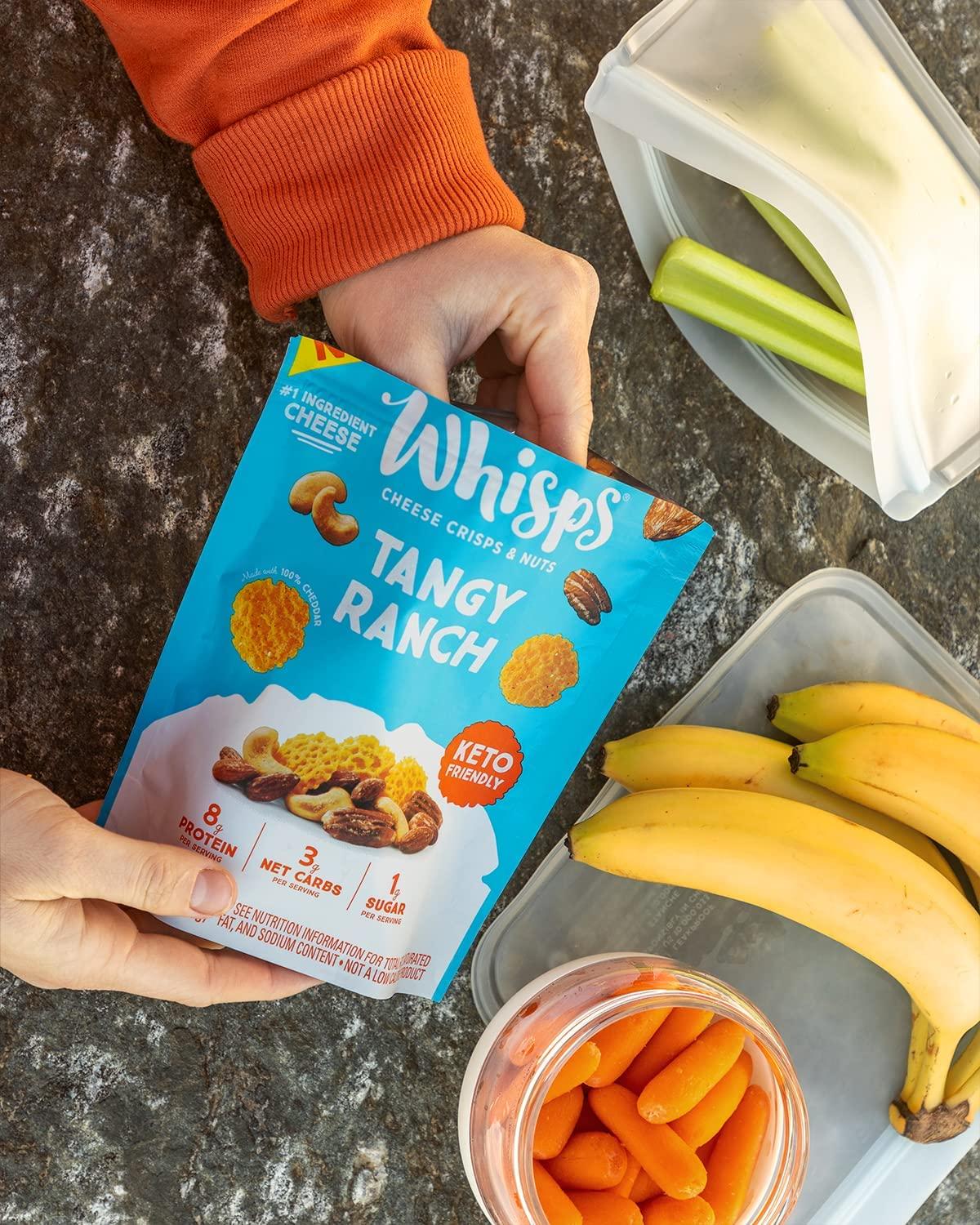 Whisps Cheese Crisps & Nuts Snack Mix Variety Pack Keto Friendly, Low