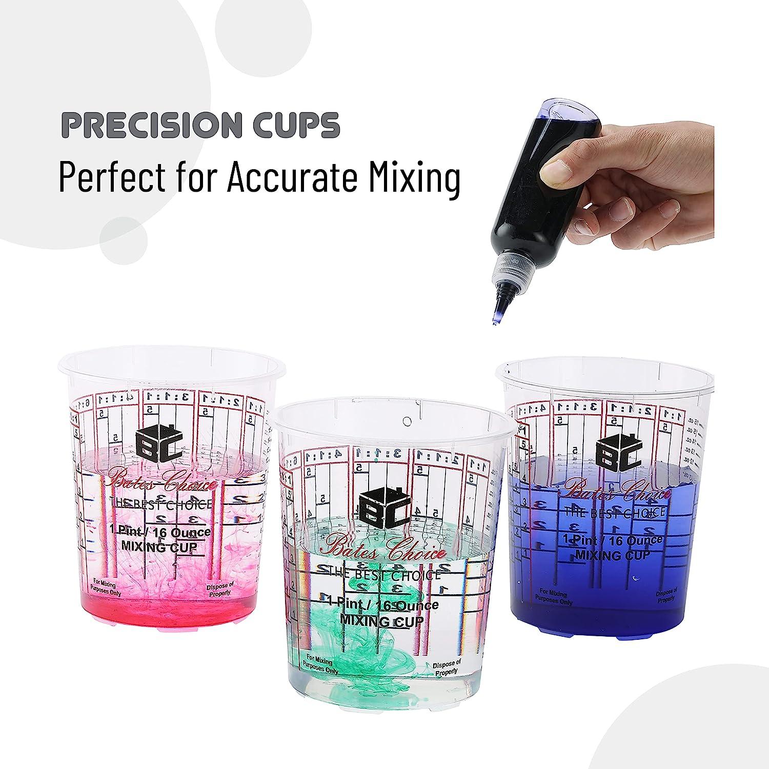 Liquid Measuring Mixing Cups for Epoxy Resin, Multipurpose Mixing