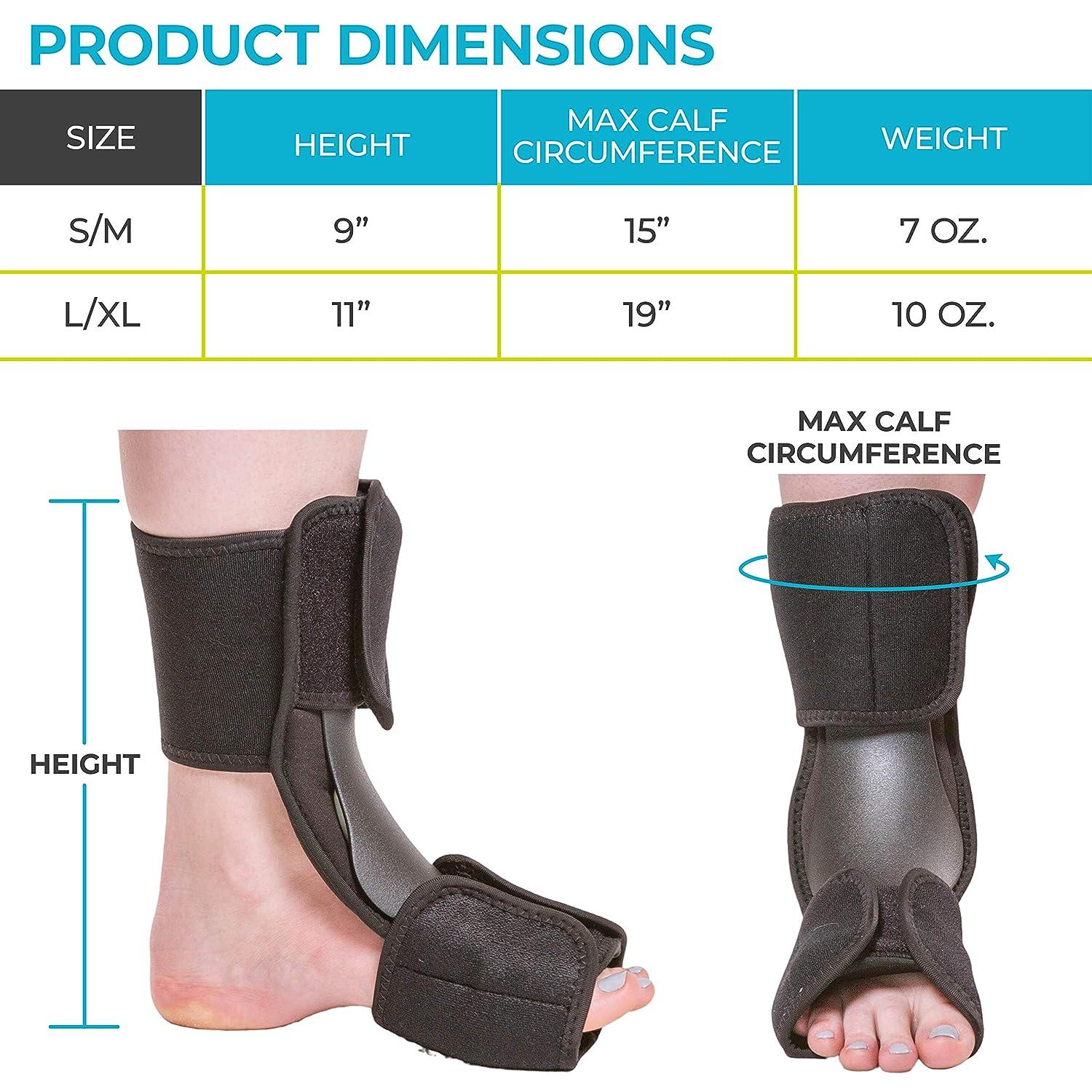 Dorsal Night Splint for Plantar Fasciitis Relief | Foot Drop Brace for ...