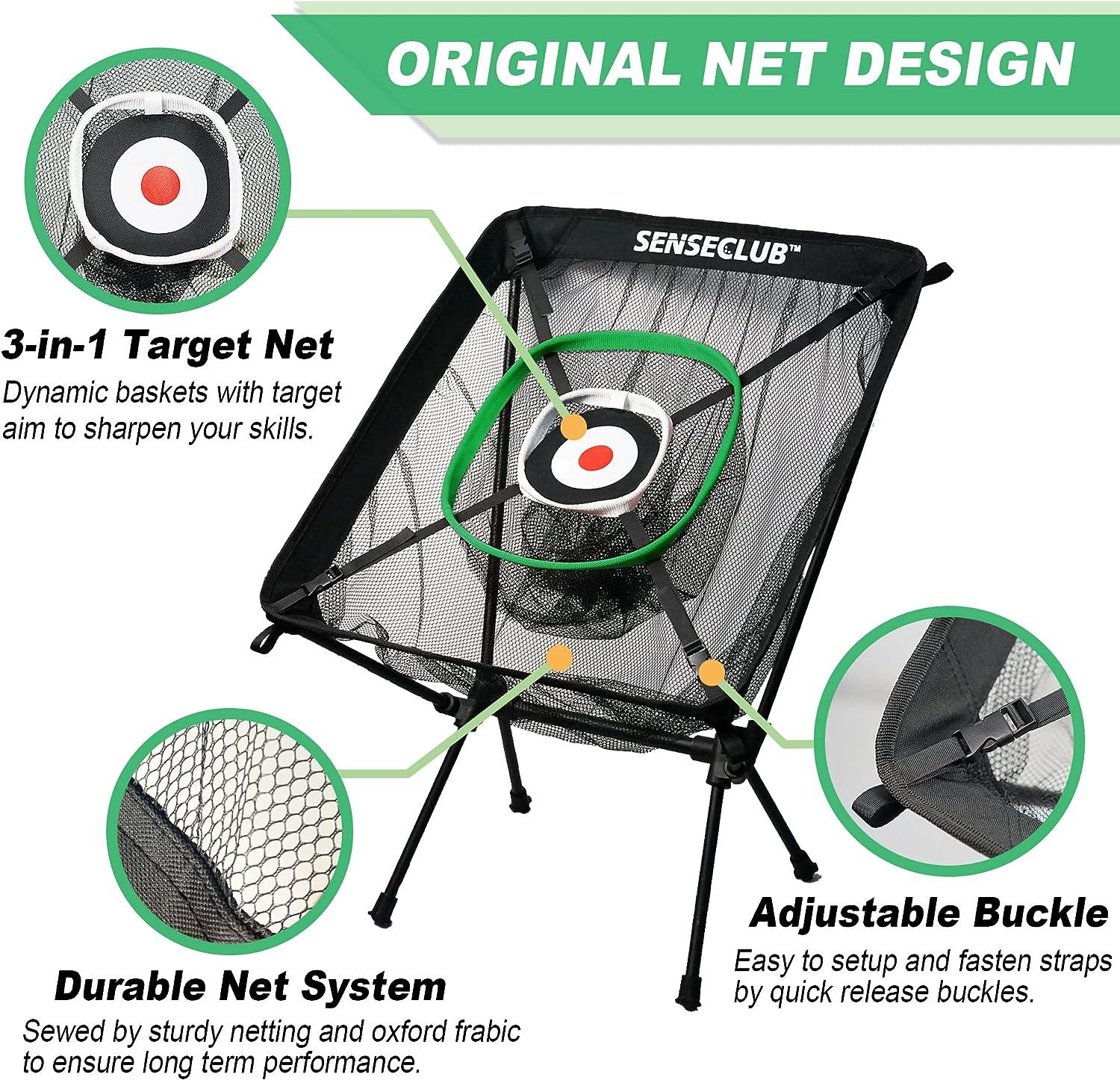 Golf Chipping Net, Indoor Chipping Net and Mat, Chipping Net