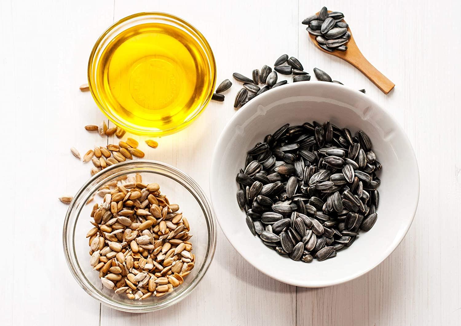 Organic Sunflower Seeds, 8 Ounces Hulled, Raw, NonGMO, Dried Kernels