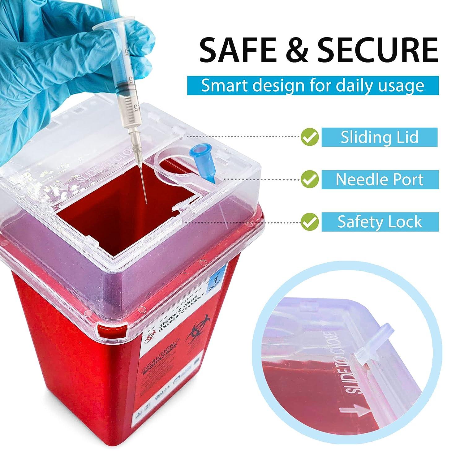 Sharps Container, Sharps Containers for Home Use, Needle Disposal