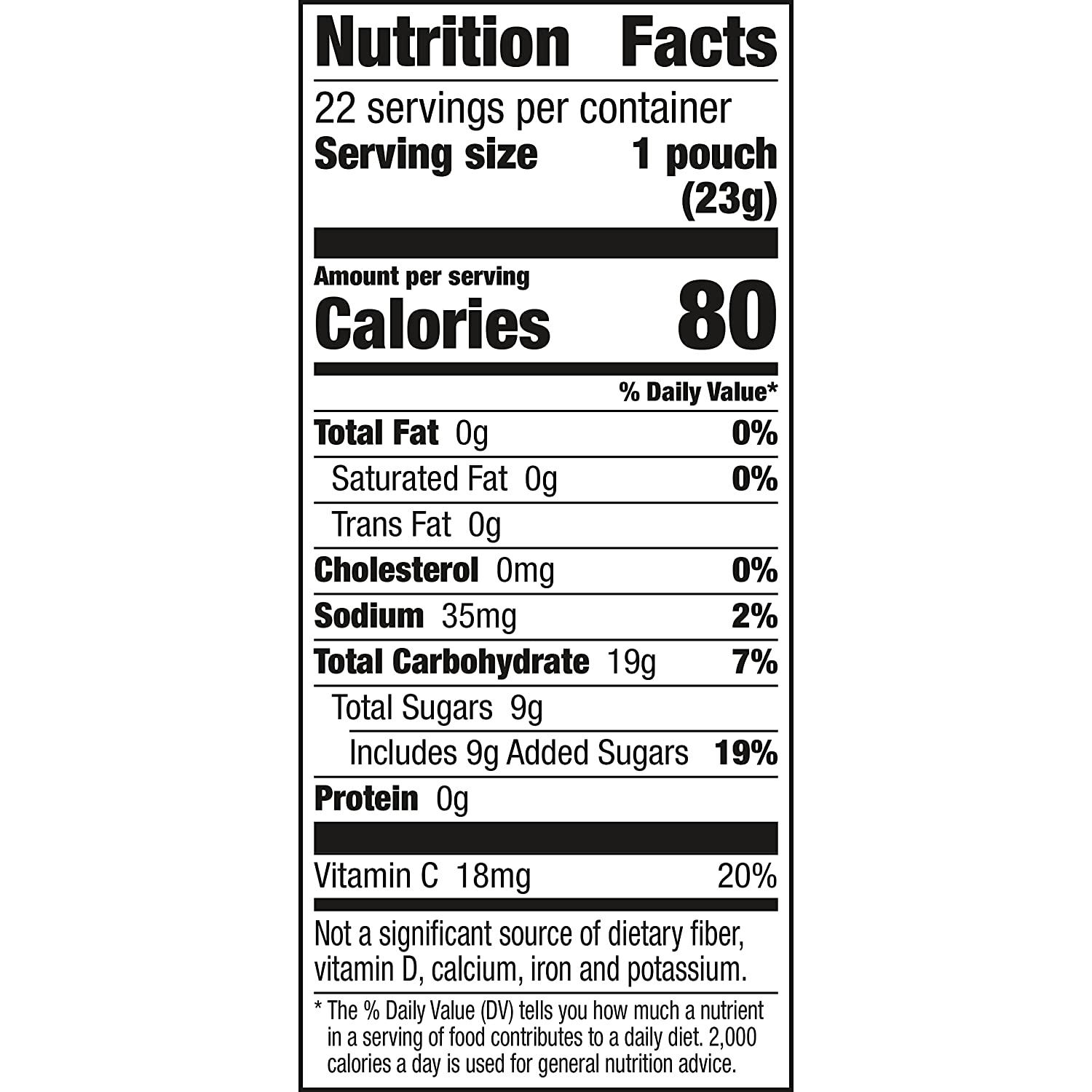 Sonic Fruit Flavored Snacks, Gummy Treat Pouches, Value Pack, 22 ct