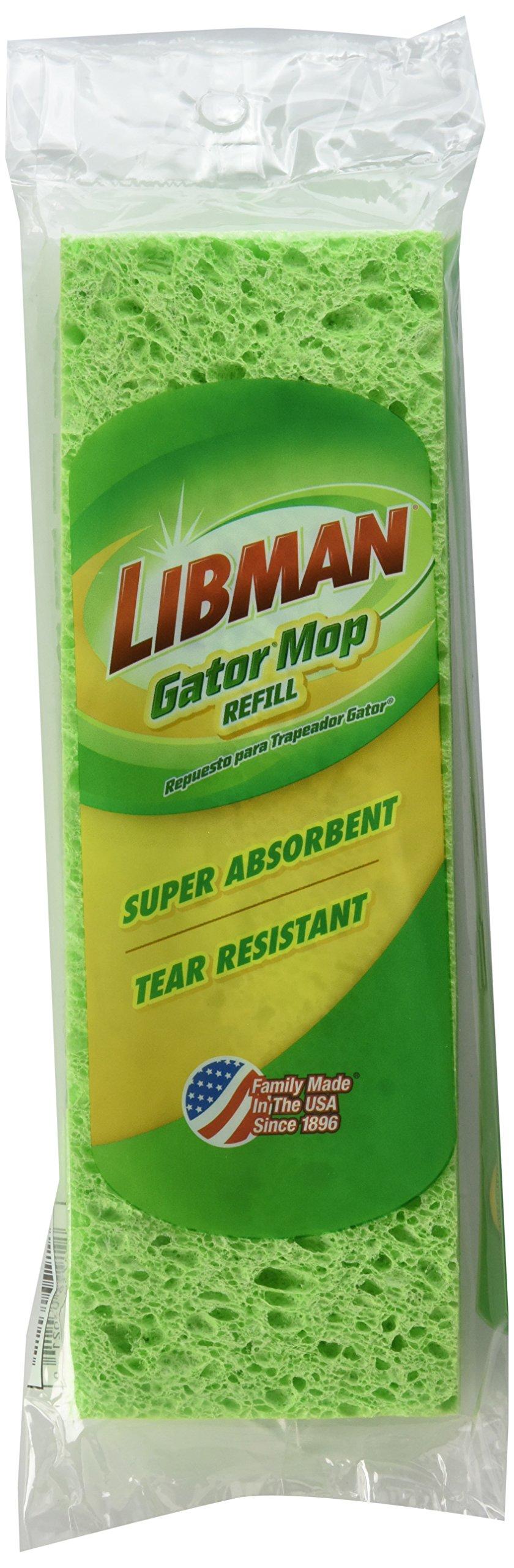 Libman 3021 Gator Mop Refill Durable Replacement for Cleaner Floors