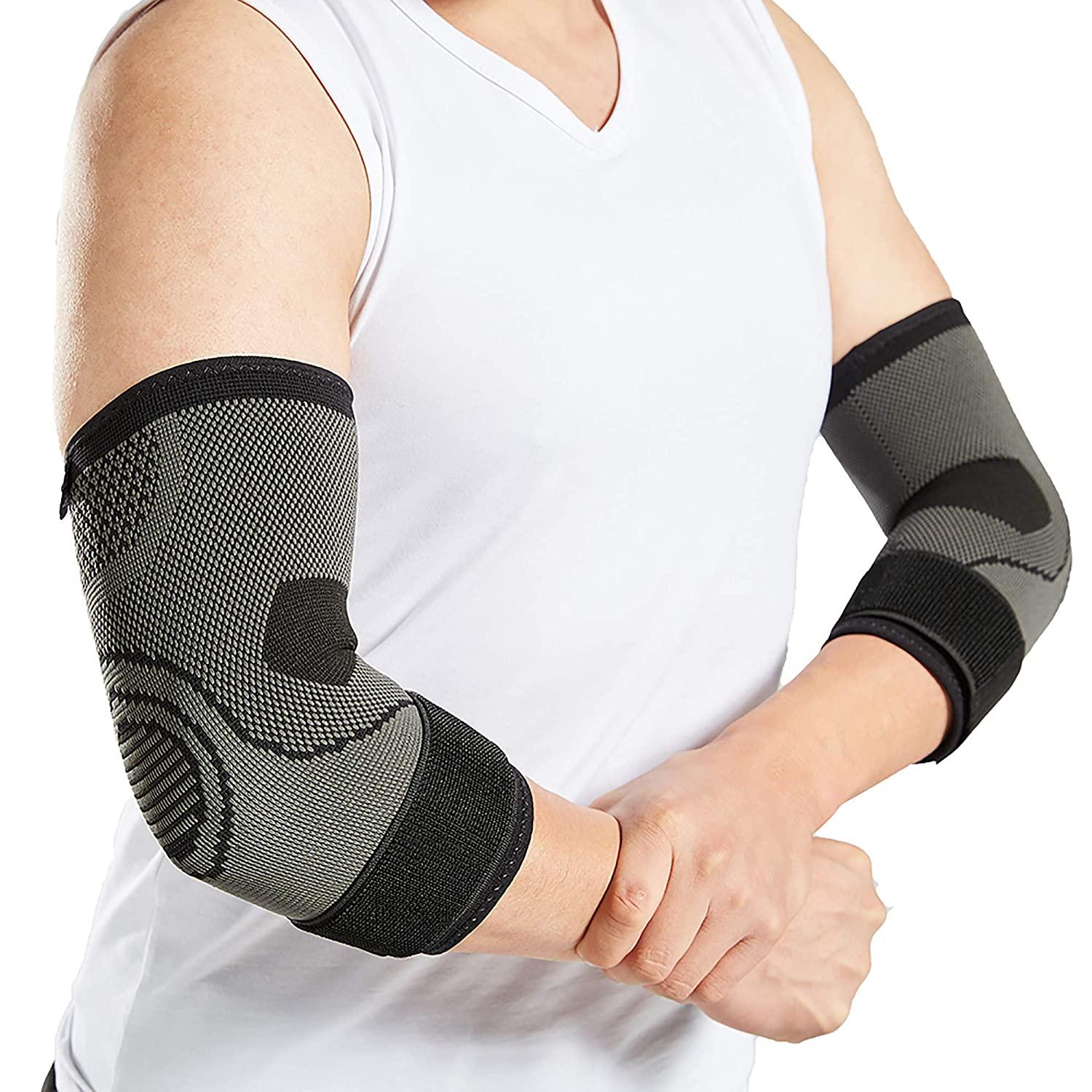 ikido Elbow Compression Sleeve, Elbow Support Brace, Instant Arm Joint  Support for Tennis Elbow, Golfers Elbow, Tendonitis, Arthritis, Bursitis  (2, Large) price in Saudi Arabia,  Saudi Arabia