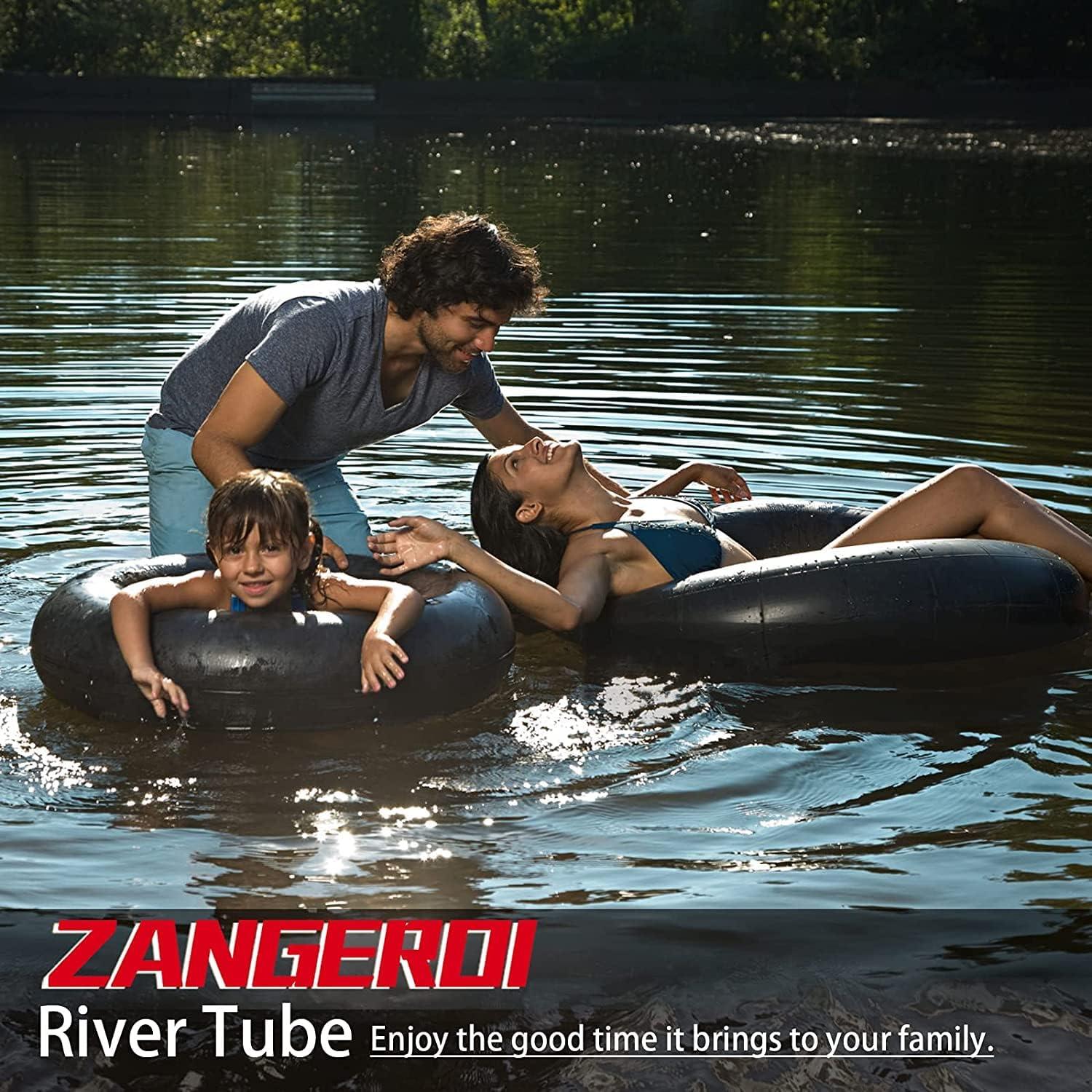 45 inch Heavy Duty Rubber River Tube for Snow Sledding and Pool Float