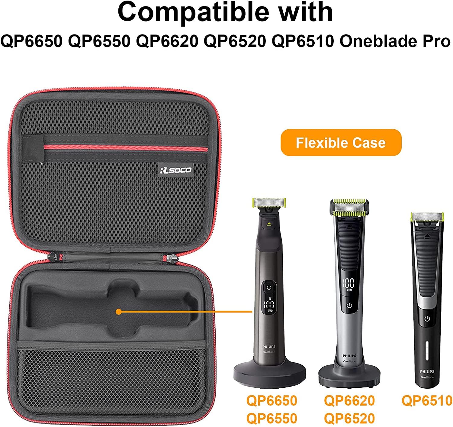 RLSOCO Hard Case for Philips Norelco Oneblade Pro QP6530/70 & QP6520/70 & QP6510/20 Hybrid Electric Trimmer Case for Philips