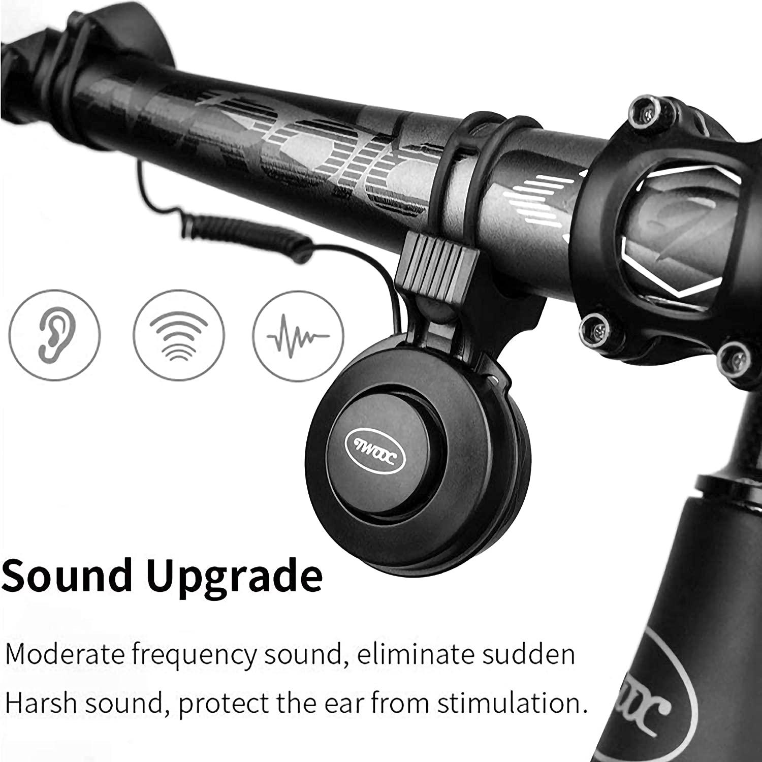 KEWAYO Electric Bike Horn Electronic Bicycle Bell 80130 dB Waterproof