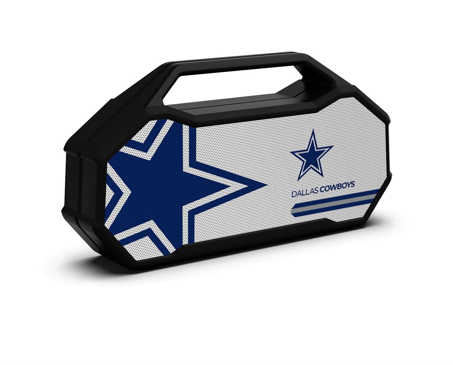 SOAR NFL Shockbox XL Wireless Bluetooth Speaker Dallas Cowboys Team Color