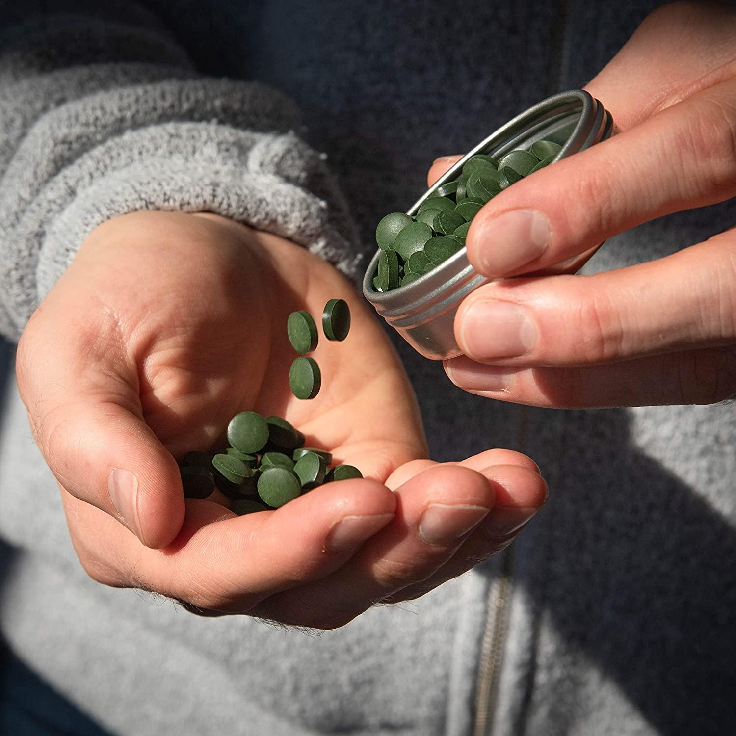 On Target Living Organic Spirulina Chlorella USDA Organic 1000