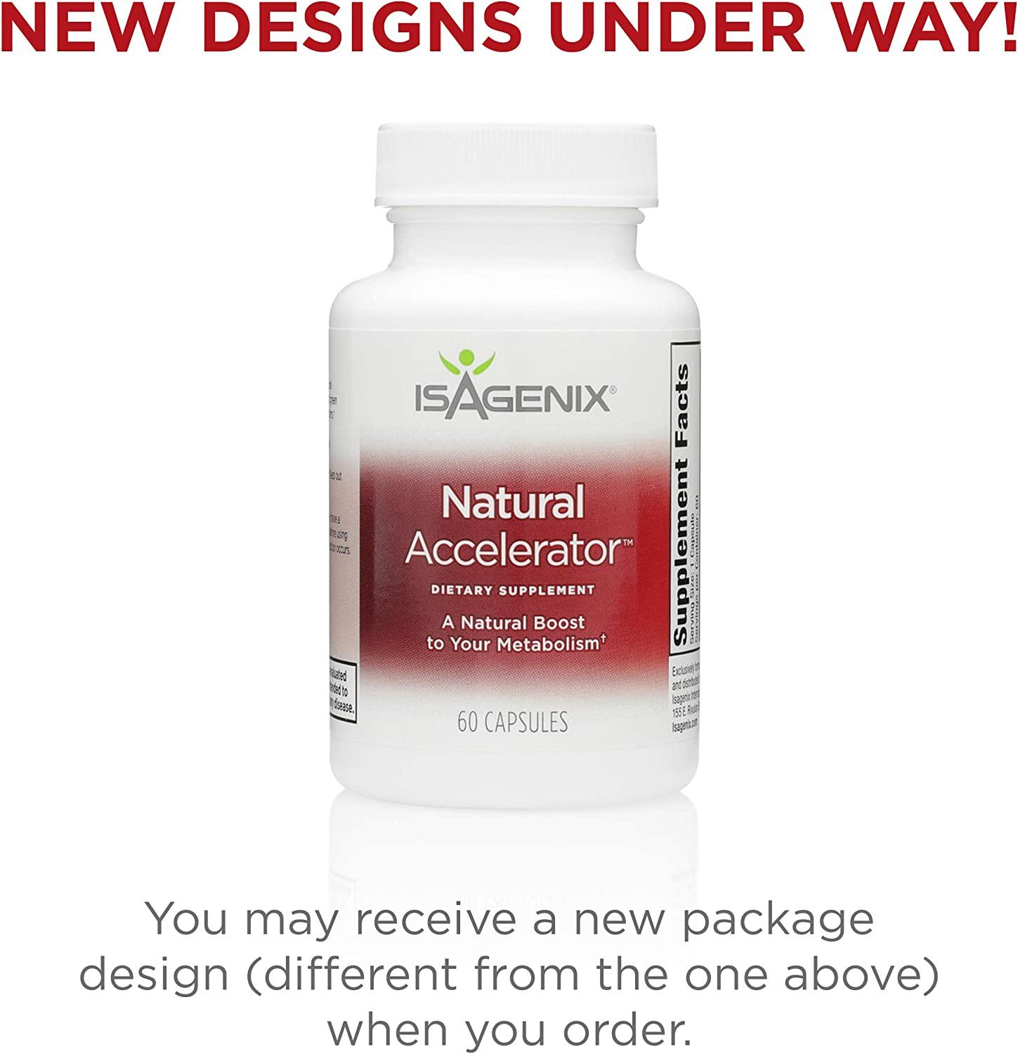 Isagenix Natural Accelerator Metabolism Boost Capsules with Green Tea