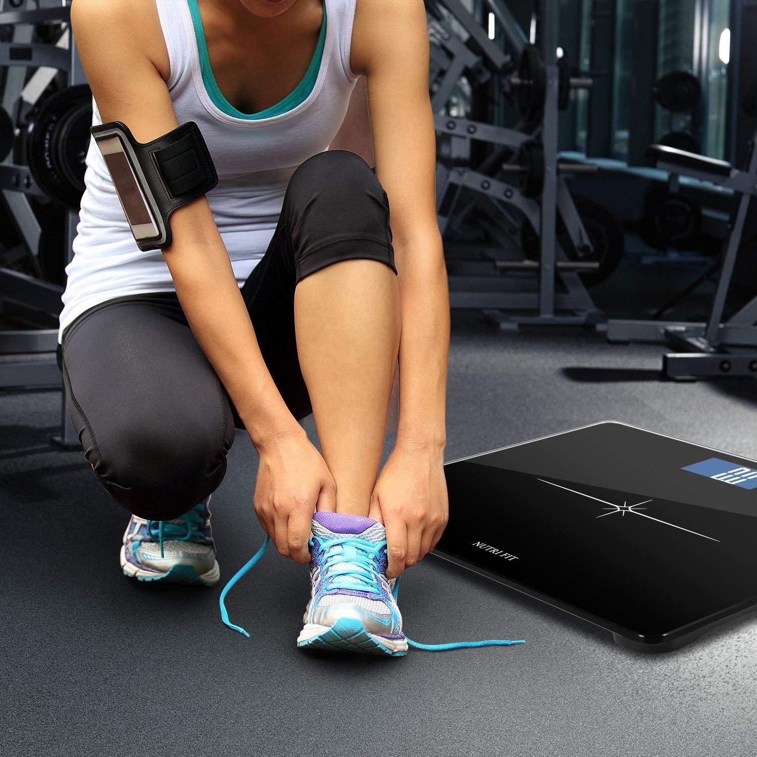 Weight Machine NUTRI FIT Extra-Wide/Ultra-Thick Digital Body Weight  Bathroom Scale With 3 In Bascula Digital De Peso Y Grasa Corporal, image size:1500x1500