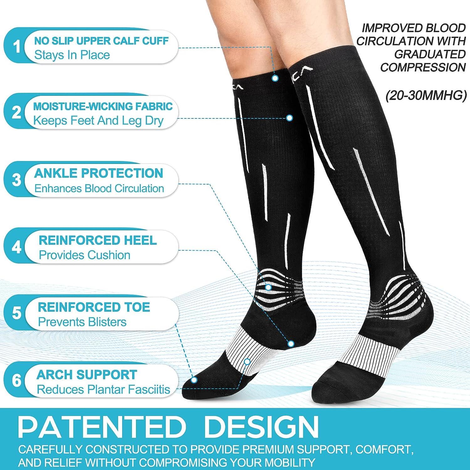 NEENCA Leg Compression Sleeve, Calf Support Sleeve, Leg Pain
