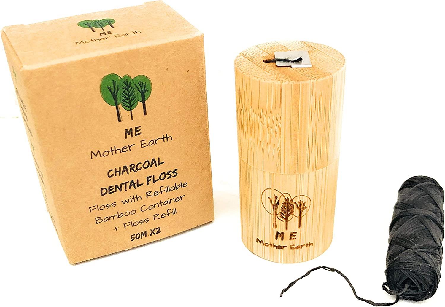 EcoYou Bamboo Charcoal Dental Floss | Mint - View #3
