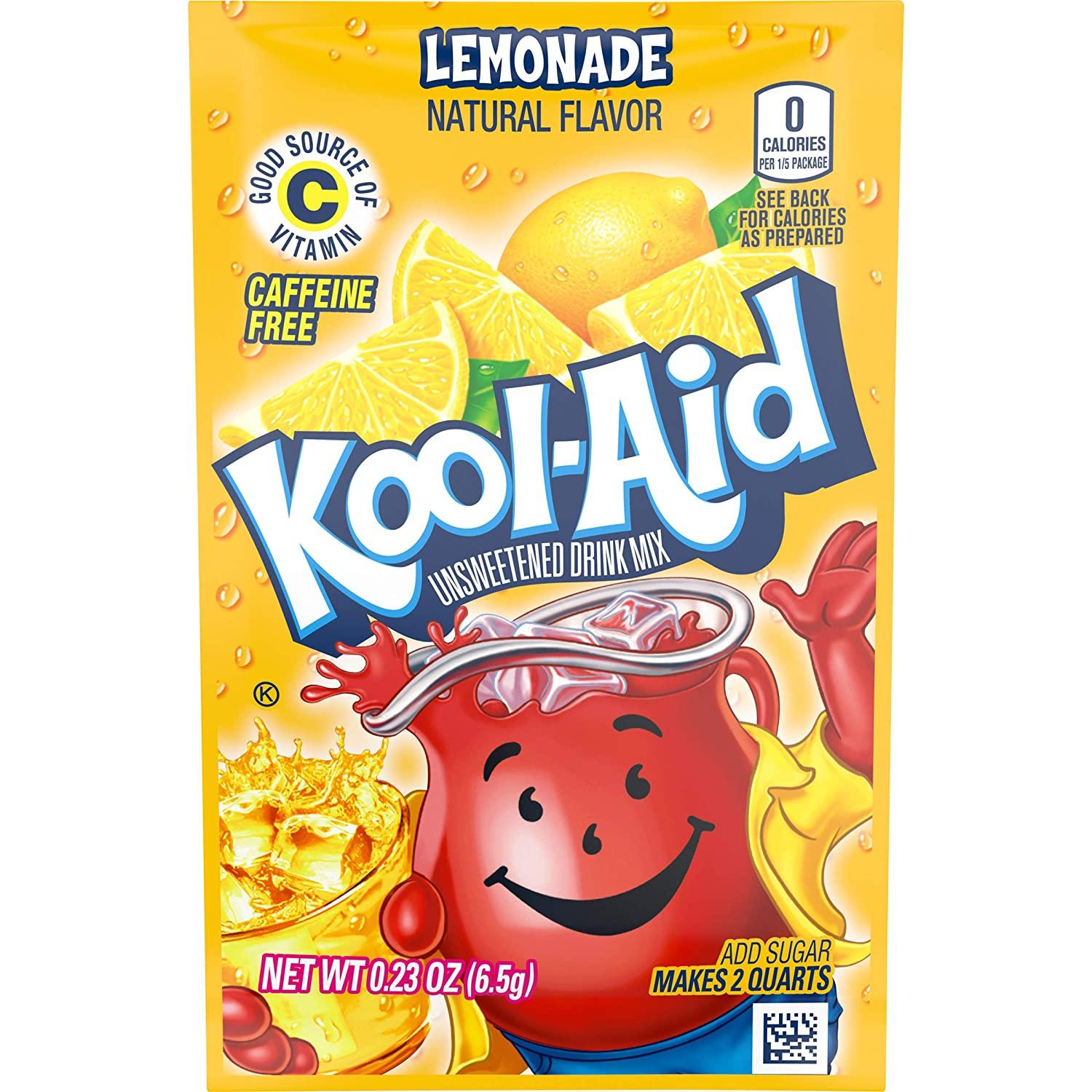 KoolAid Unsweetened Fruit Variety Zero Calories Powdered Drink Mix