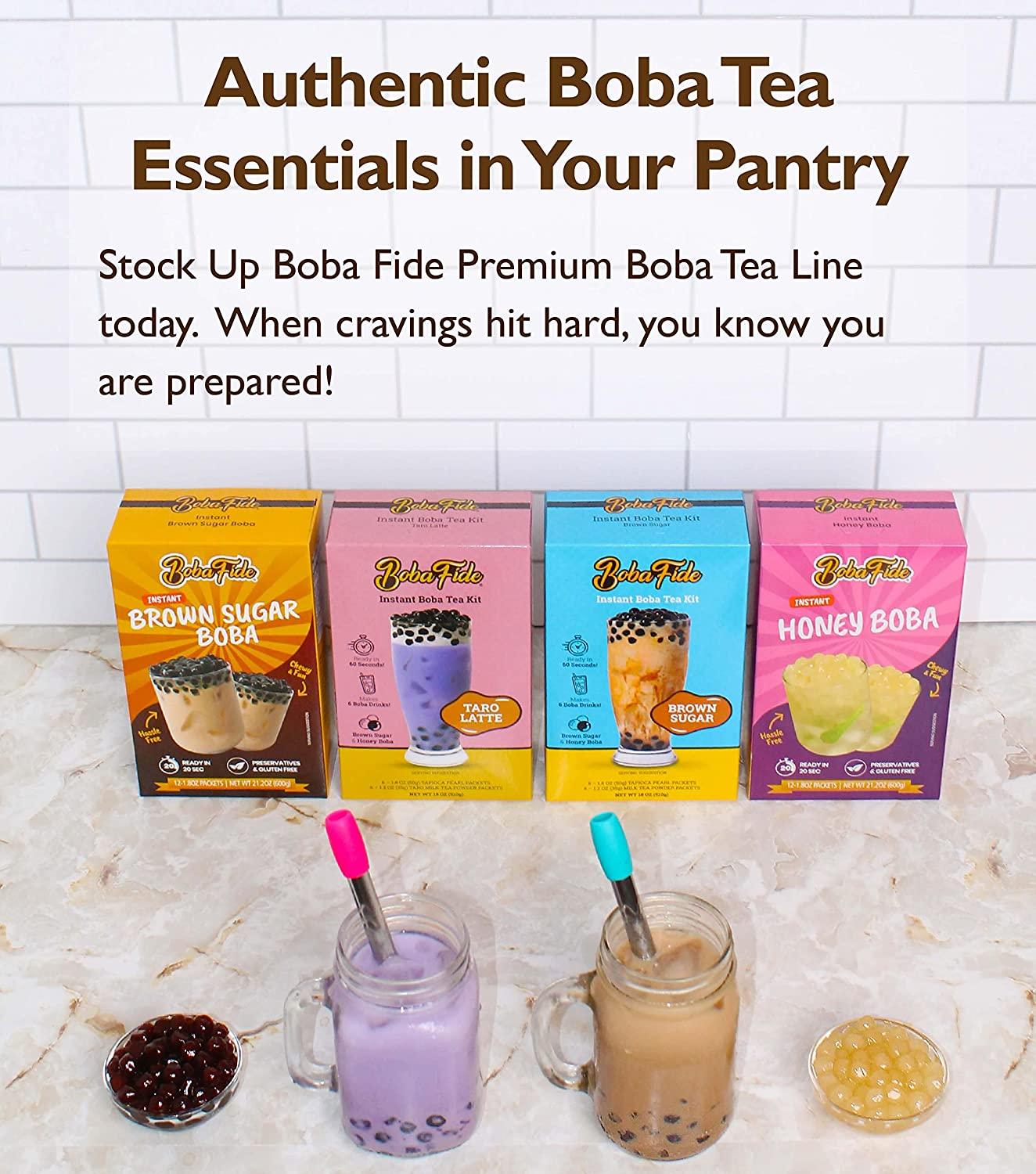 BOBA FIDE Brown Sugar Boba Milk Tea Powder, Great for Boba Bubble Milk