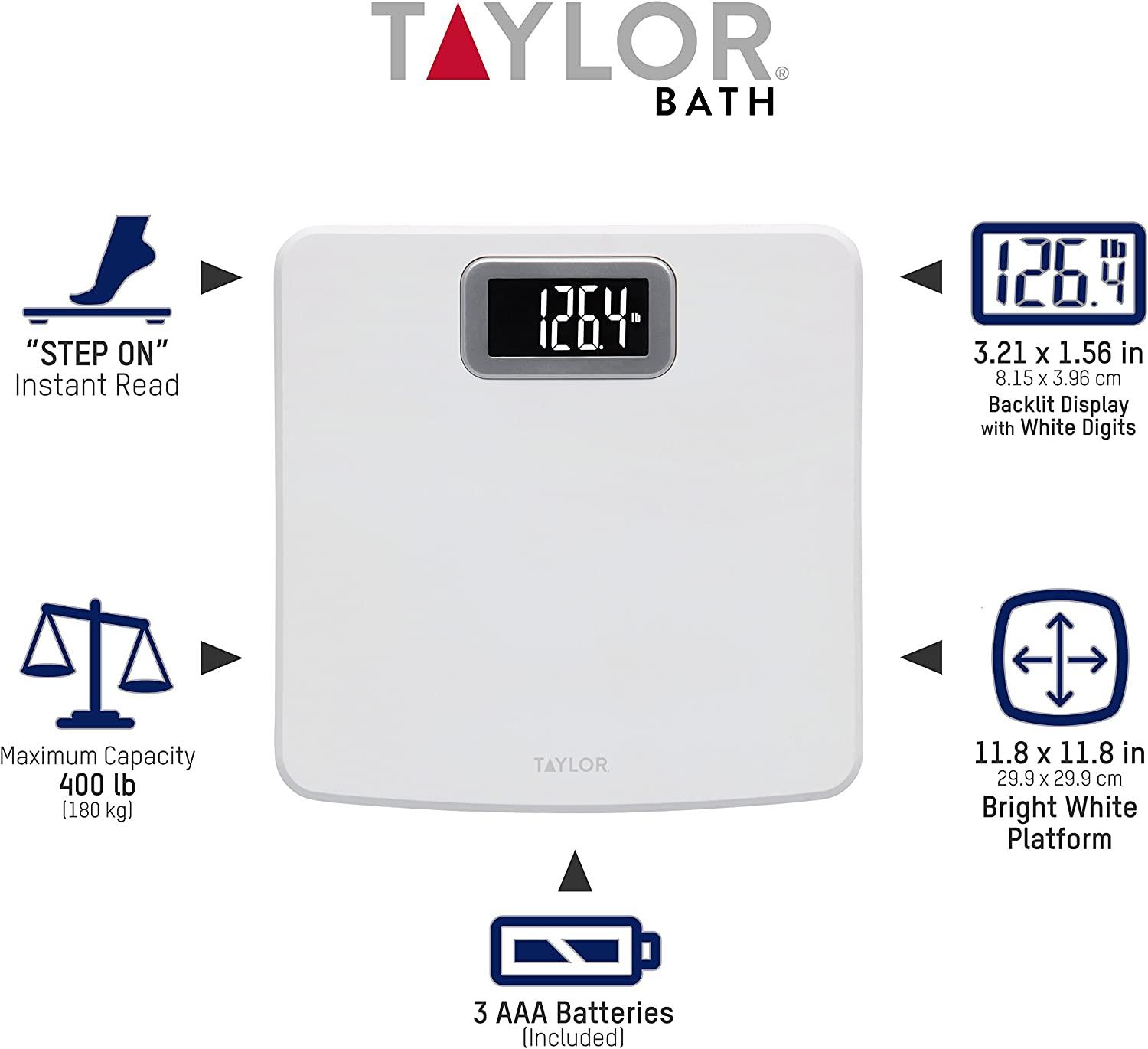 Style Selections 440-lb Digital Black Bathroom Scale in the