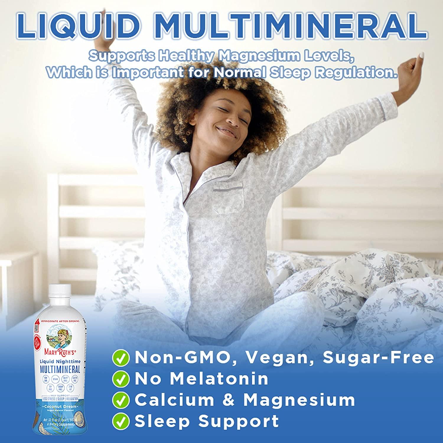 Nighttime Liquid Multimineral Supplement Sugar Free, Natural Sleep