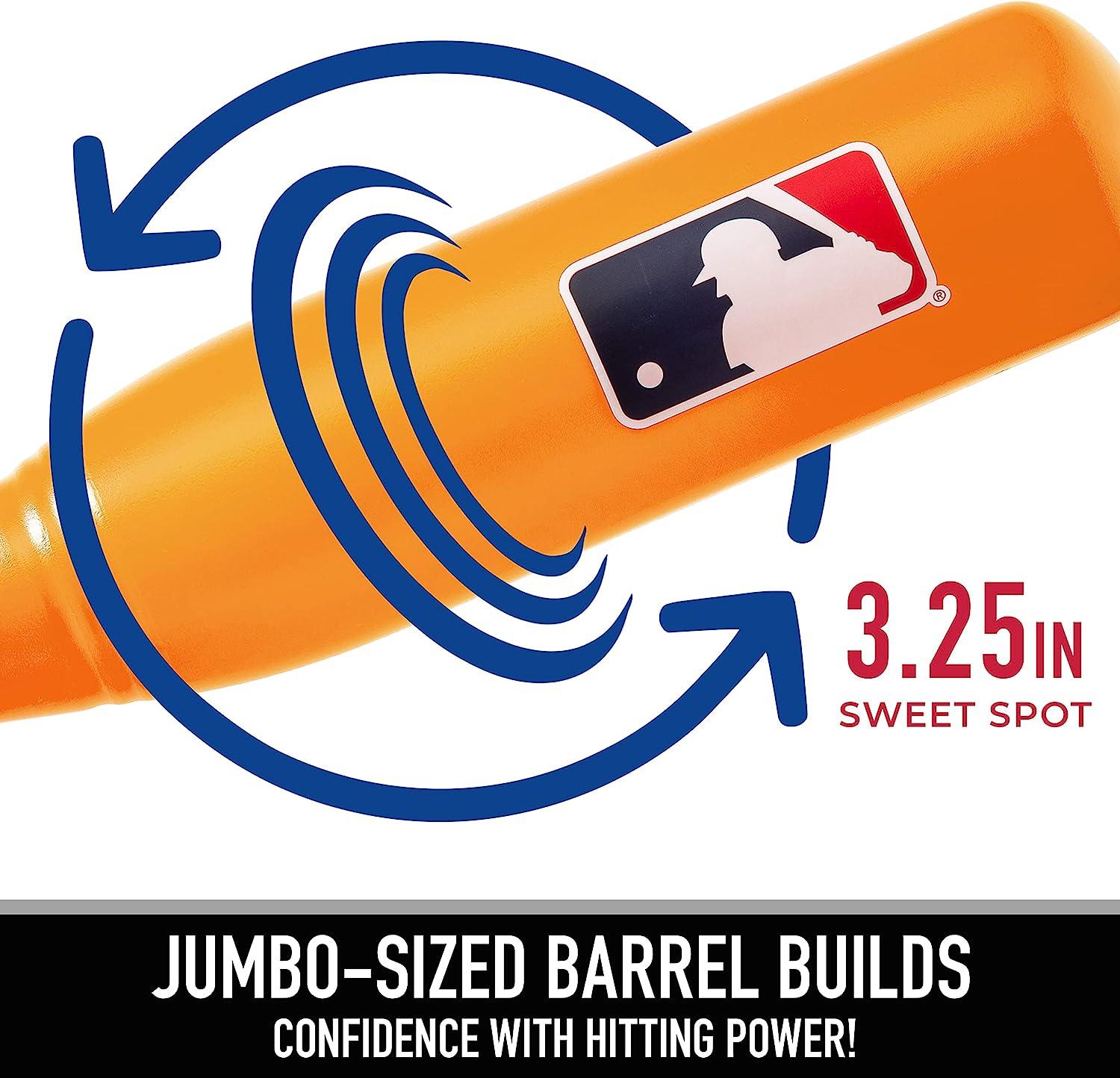 Franklin Sports MLB Jumbo Kids Plastic Baseball Bat Backyard Baseball