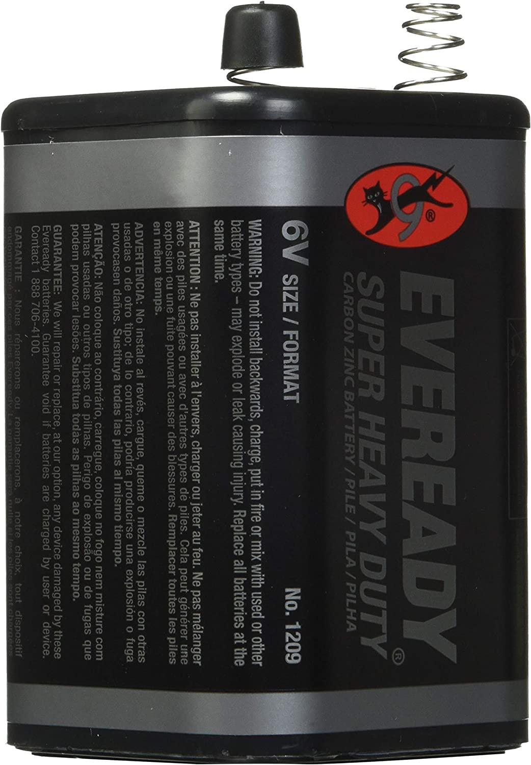 Eveready 6V Battery, Super Heavy Duty 6 Volt Battery, 1 Count