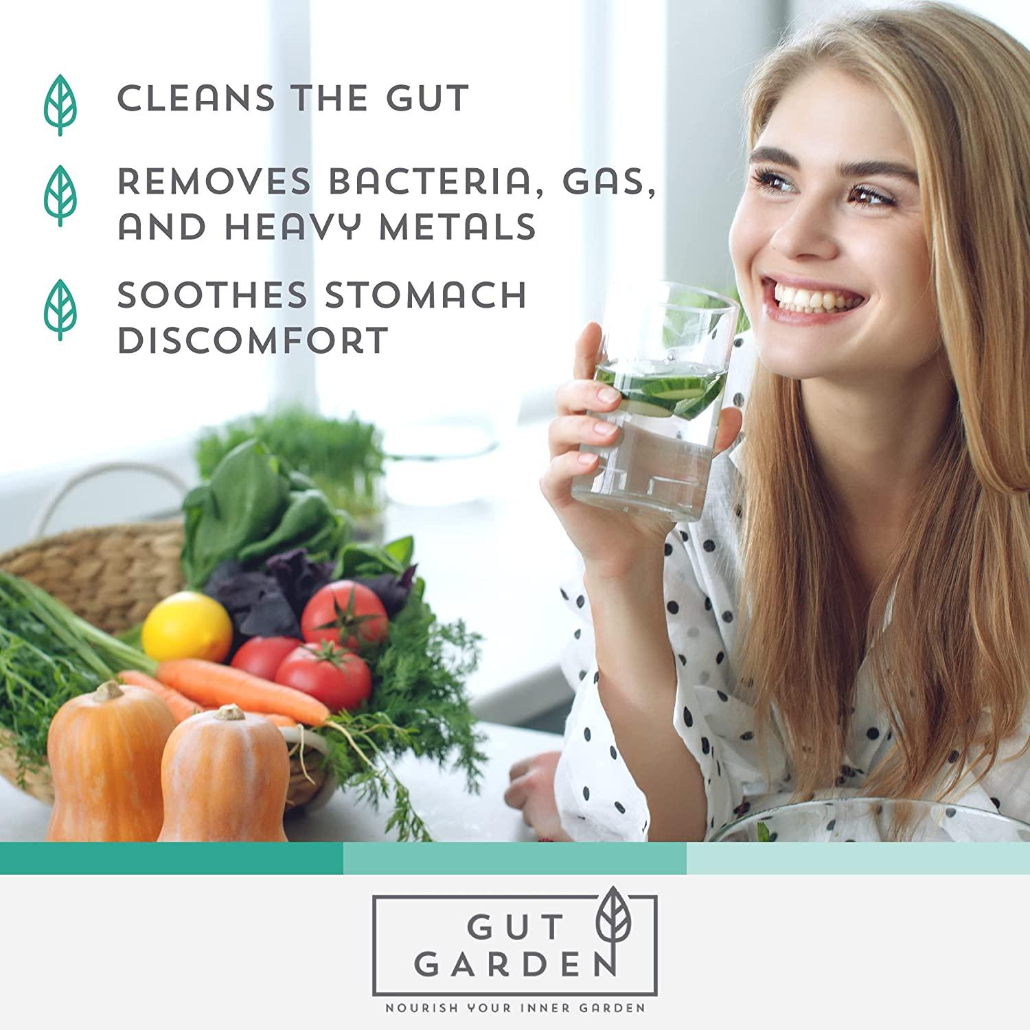 Gut Garden Activated Charcoal Softgels Coconut Charcoal Pills Help