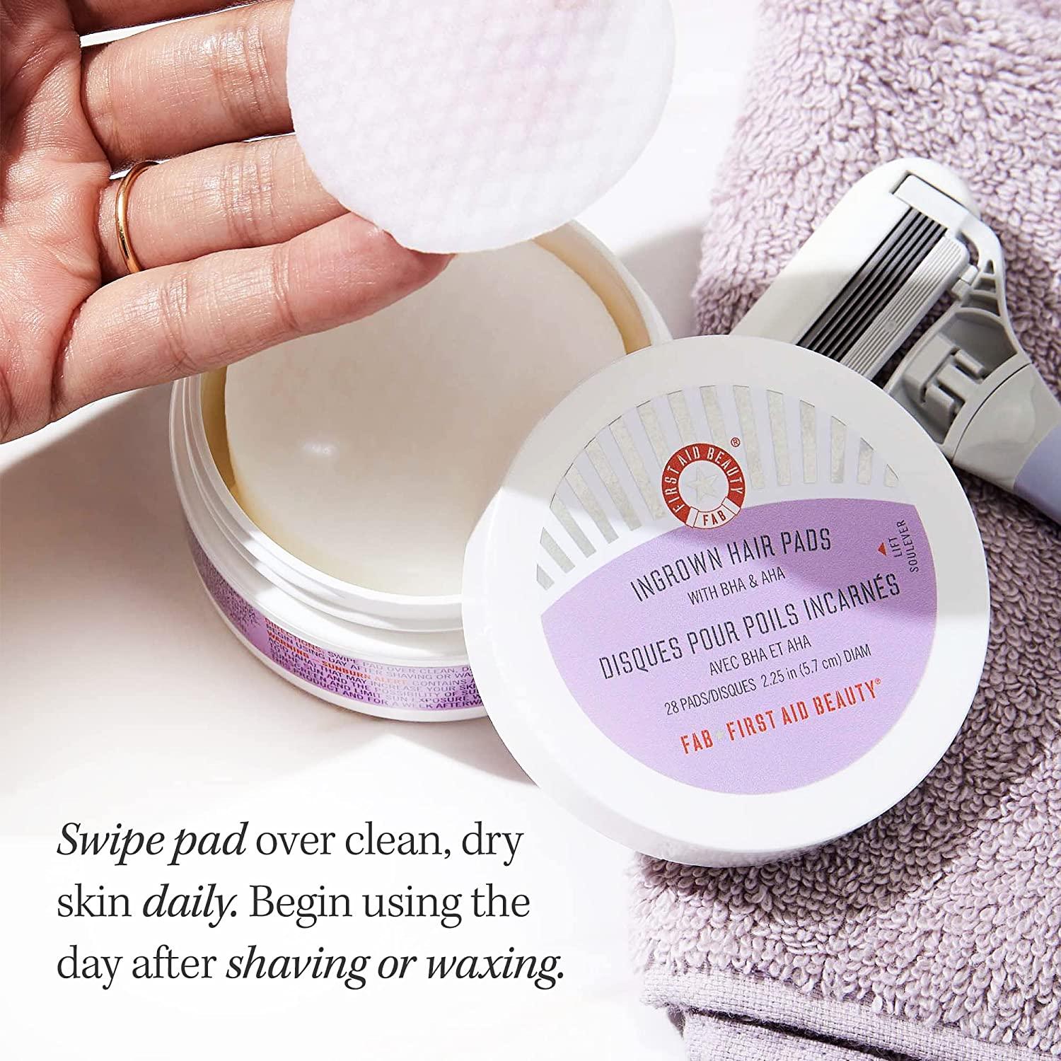 First Aid Beauty Ingrown Hair Pads with BHA & AHA Daily Treatment