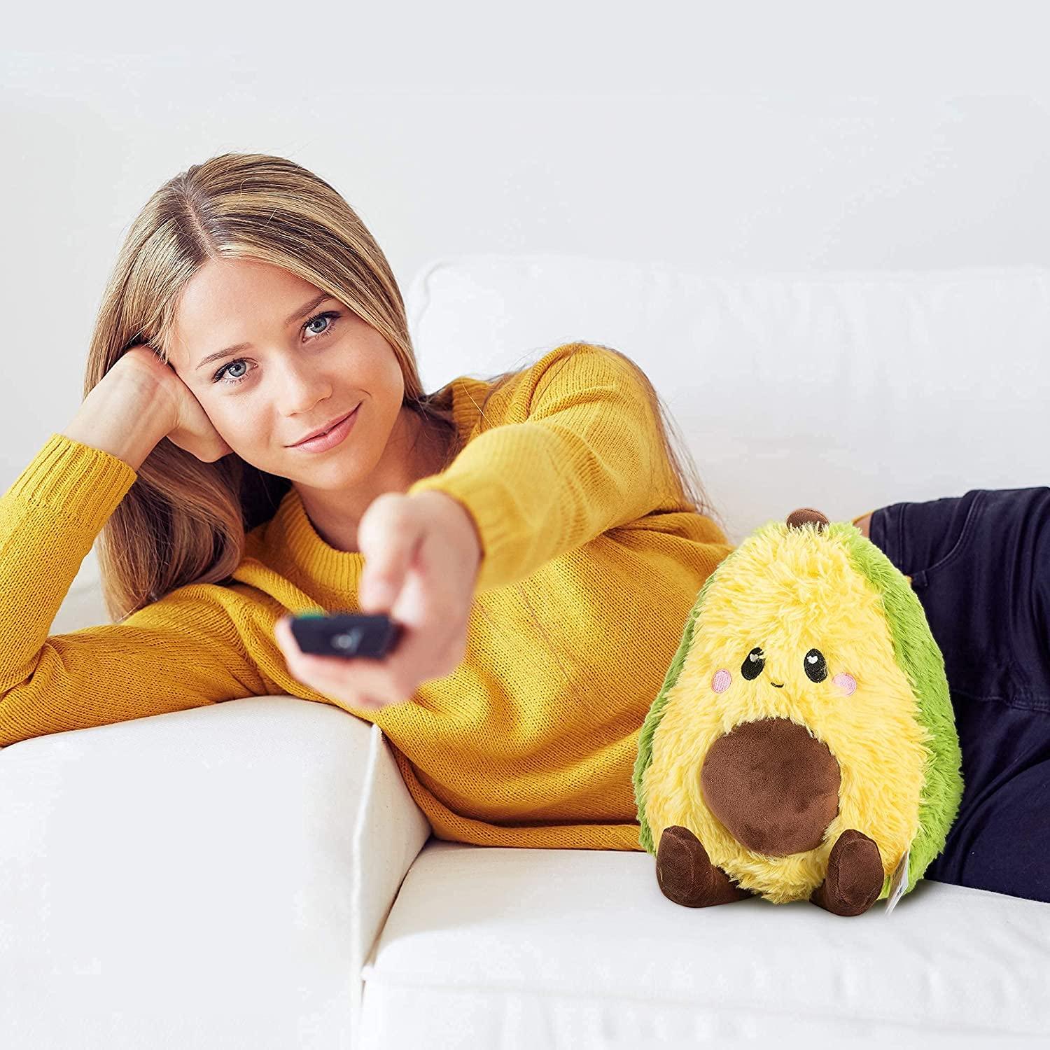Avocado Microwavable Heating Pad Plush Food Toy for Pain Relief Hot