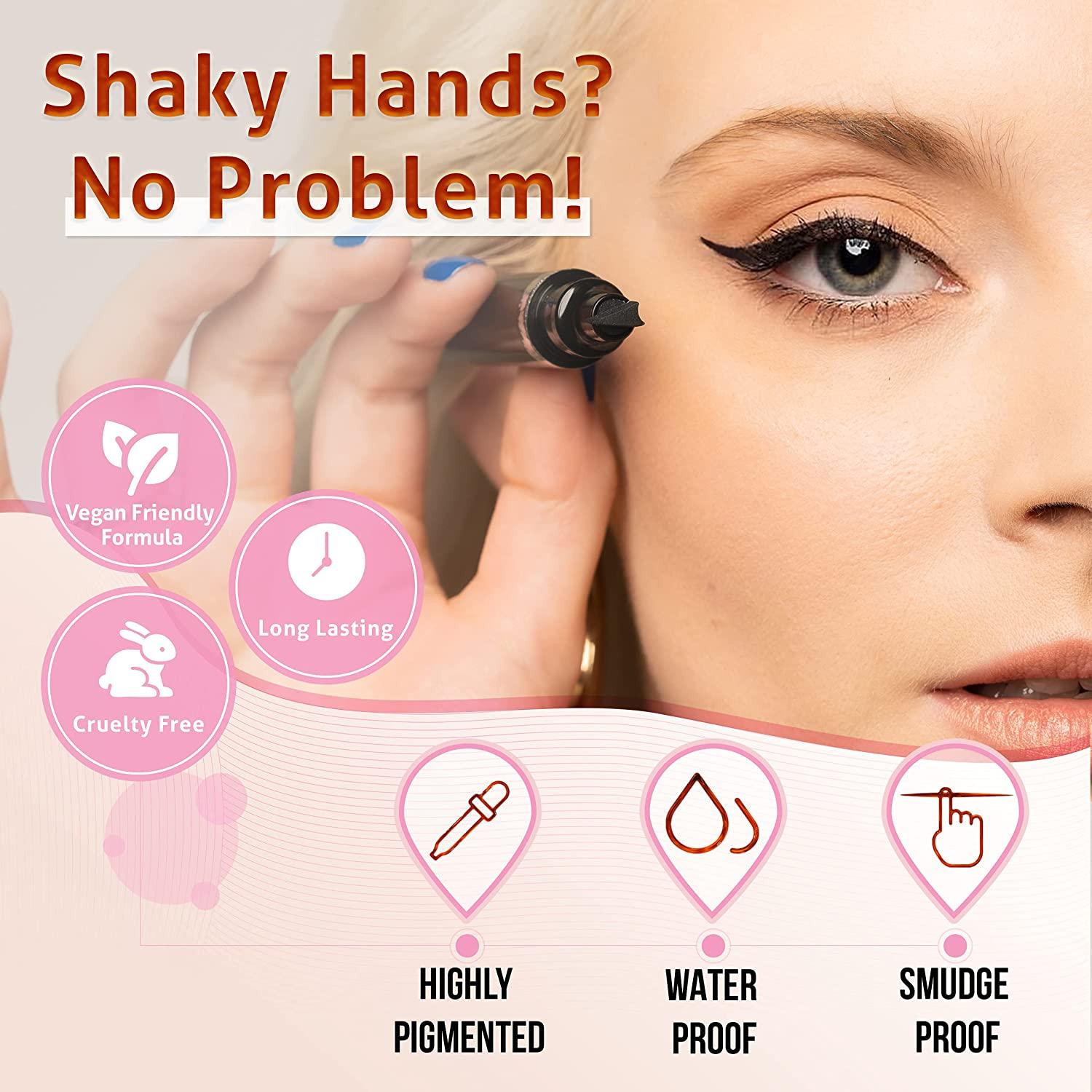 Winged Eyeliner Stamp The Flick Stick by Lovoir Easy Cat Eye Stencil Makeup Tool SmudgeProof