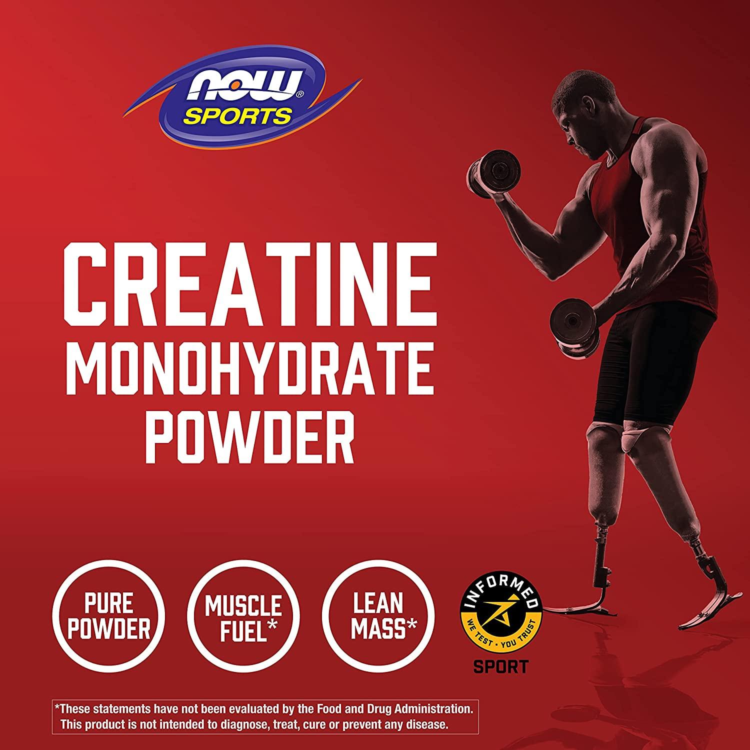 Now Foods Sports Creatine Monohydrate Pure Powder 8 oz (227 g). NOW Foods Creatine Monohydrate