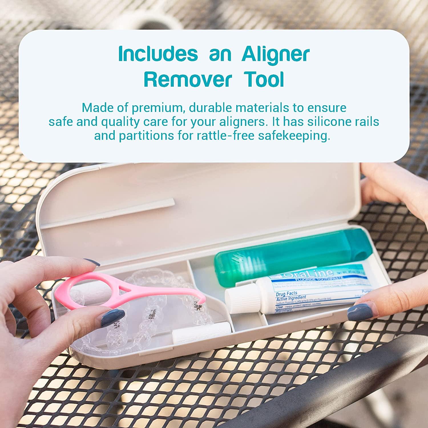 CAPSULE DENTAL Retainer Travel Case Retainer, ToothBrush, Toothpaste