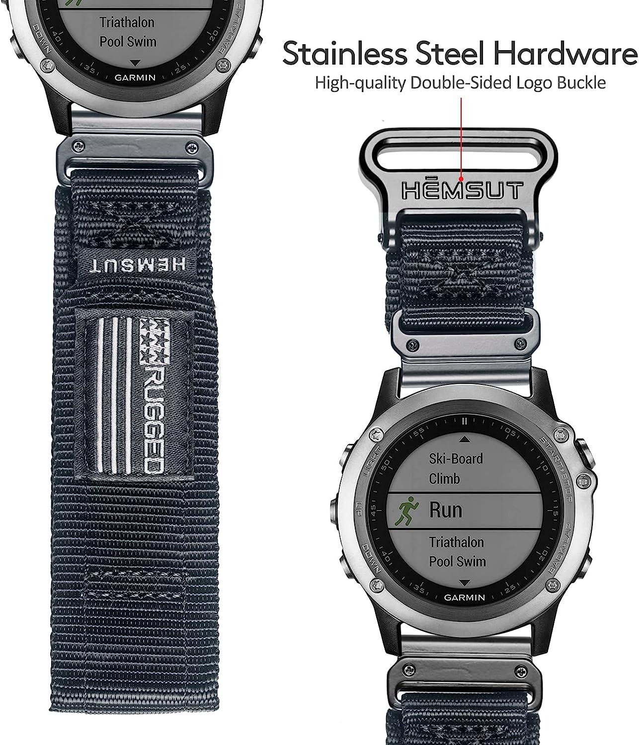 Nylon garmin sales watch band