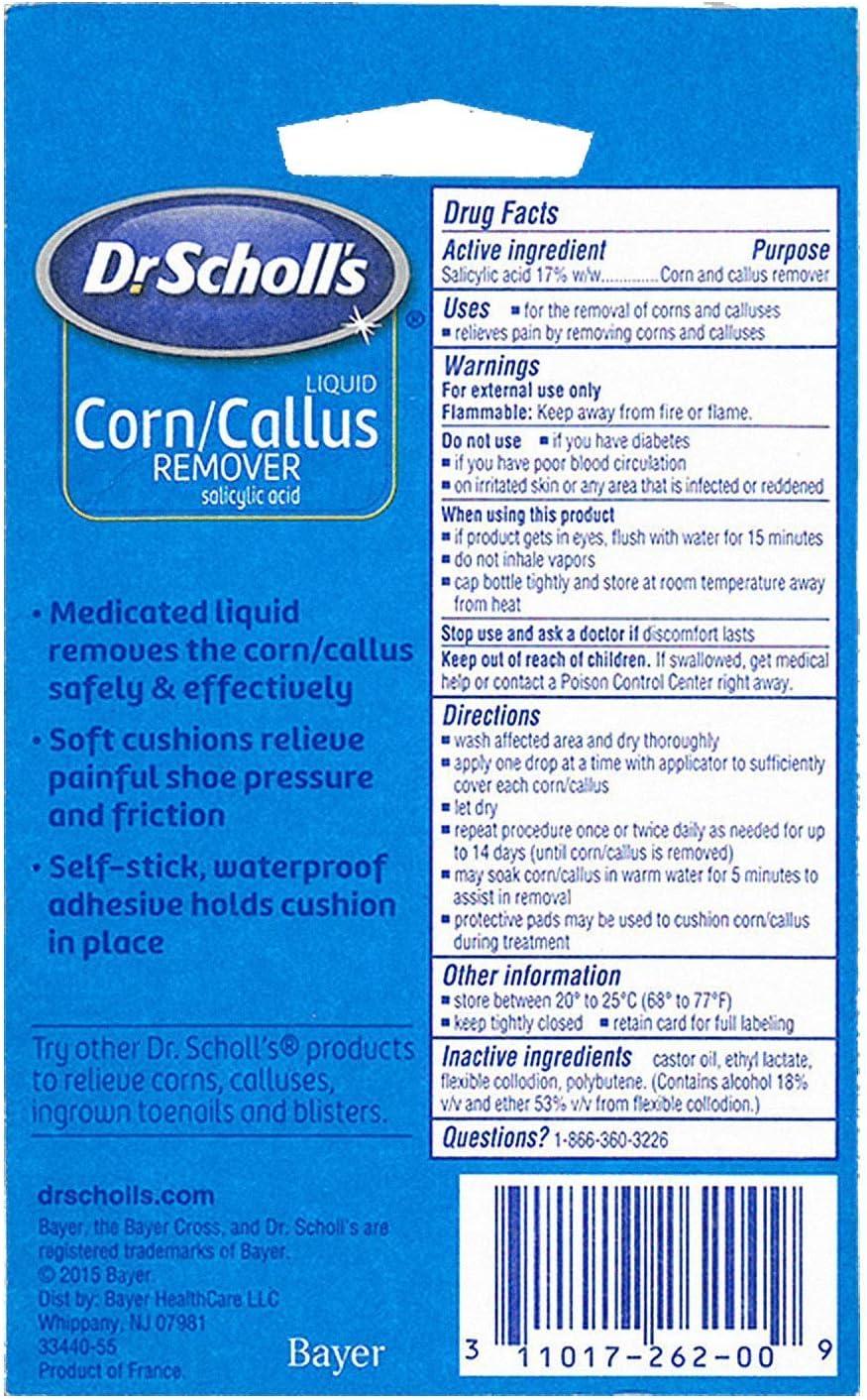 Dr. Scholl's Liquid Corn & Callus Remover Liquid Kit 1/3 fl oz.