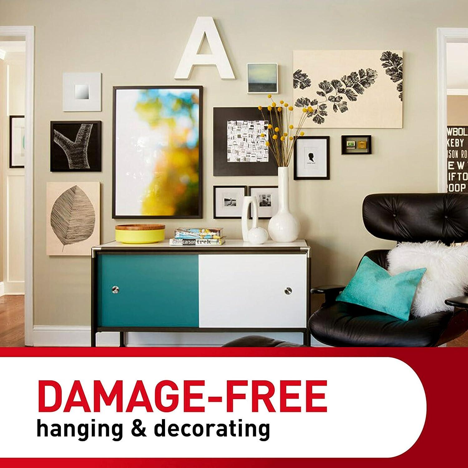 Command Medium Picture Hanging Strips, Damage Free Hanging Picture Hangers,  No Tools Wall Hanging Strips for Living Spaces, 16 White Adhesive Strip