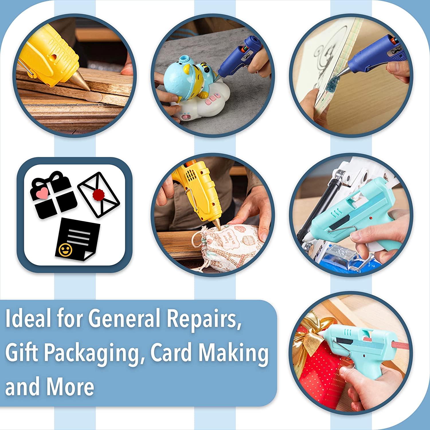 Mr. Pen Glitter Hot Glue Sticks, 4"x0.27", 48 pcs, Colored Hot Glue