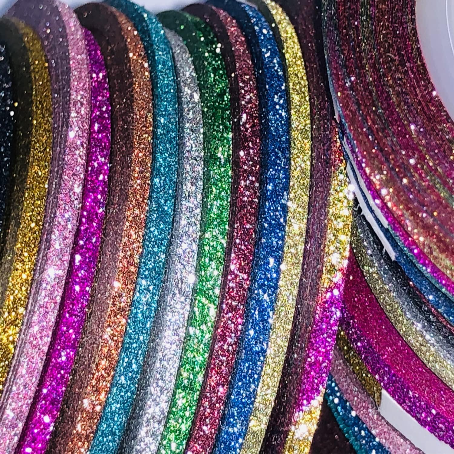 Matte Nail Art Striping Tape Lines,37 Rolls Nail Line Tape Strips for