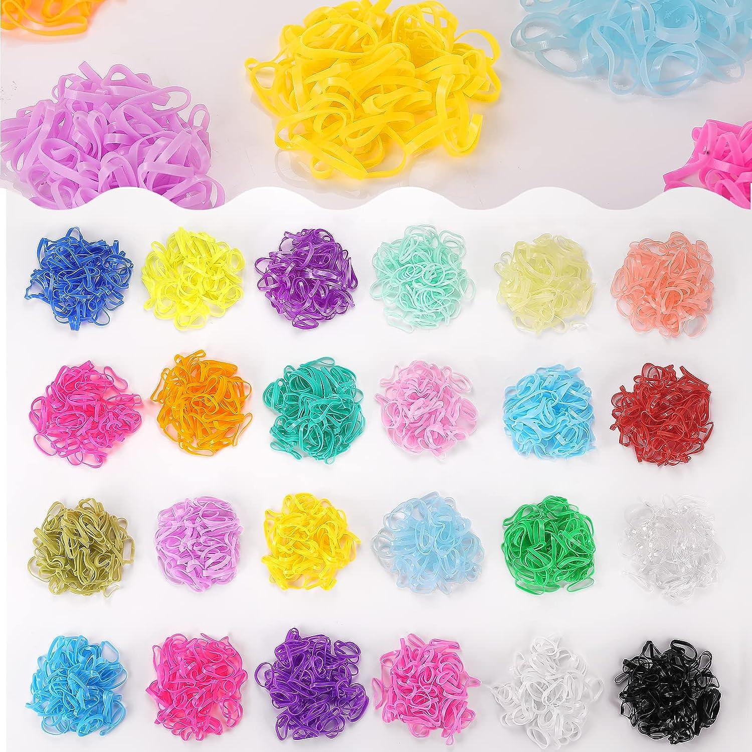 Clear Elastic Hair Rubber Bands, 1500pcs Mini Small Clear Ponytail