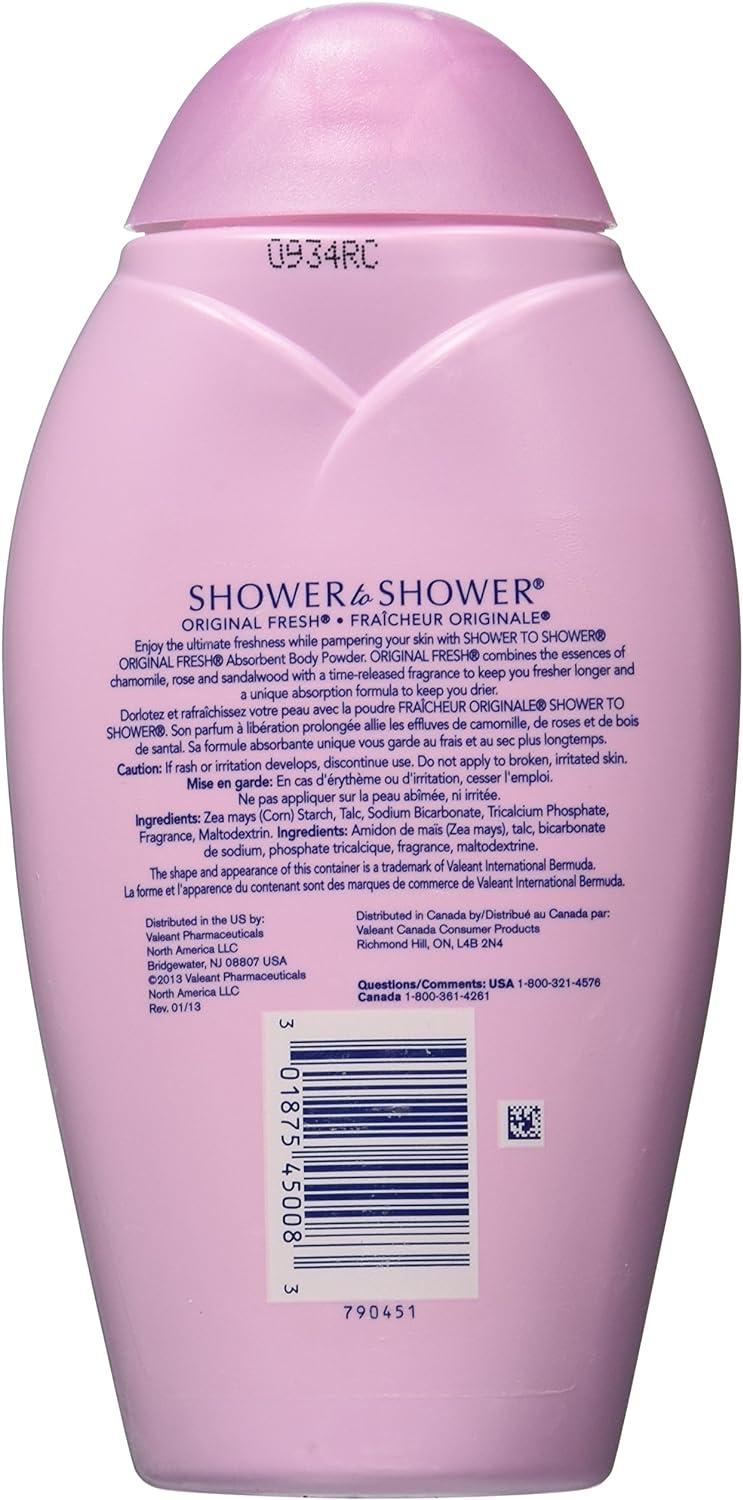 Shower to Shower Original Fresh 8 Oz (3 Pack) Stay Fresh All Day