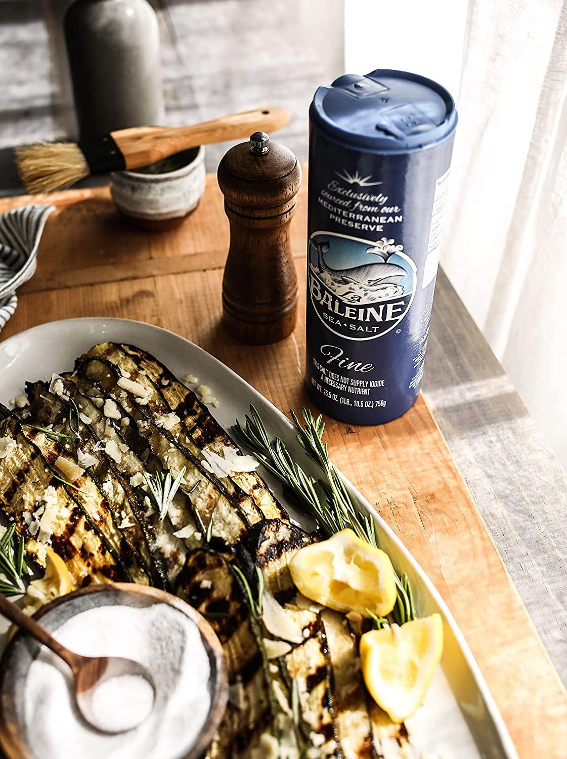 La Baleine Fine Crystals Canister, Sea Salt, 26.5 Ounce Fine Sea Salt