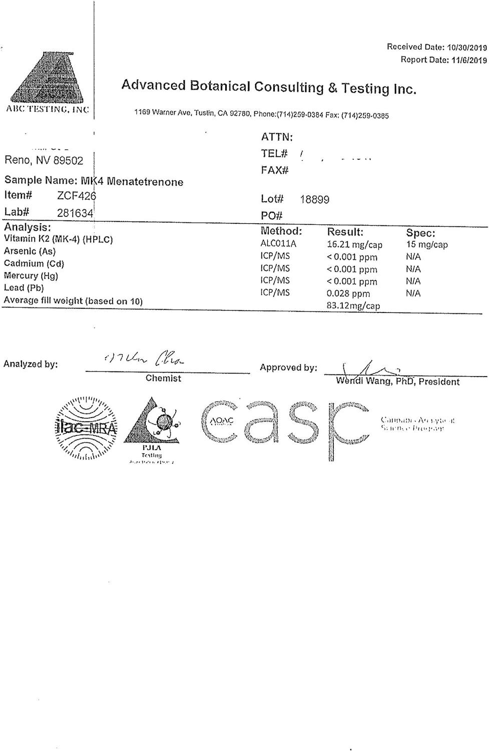 Relentless Improvement Vitamin K2 Mk4 Vegan NaturallyDerived 90