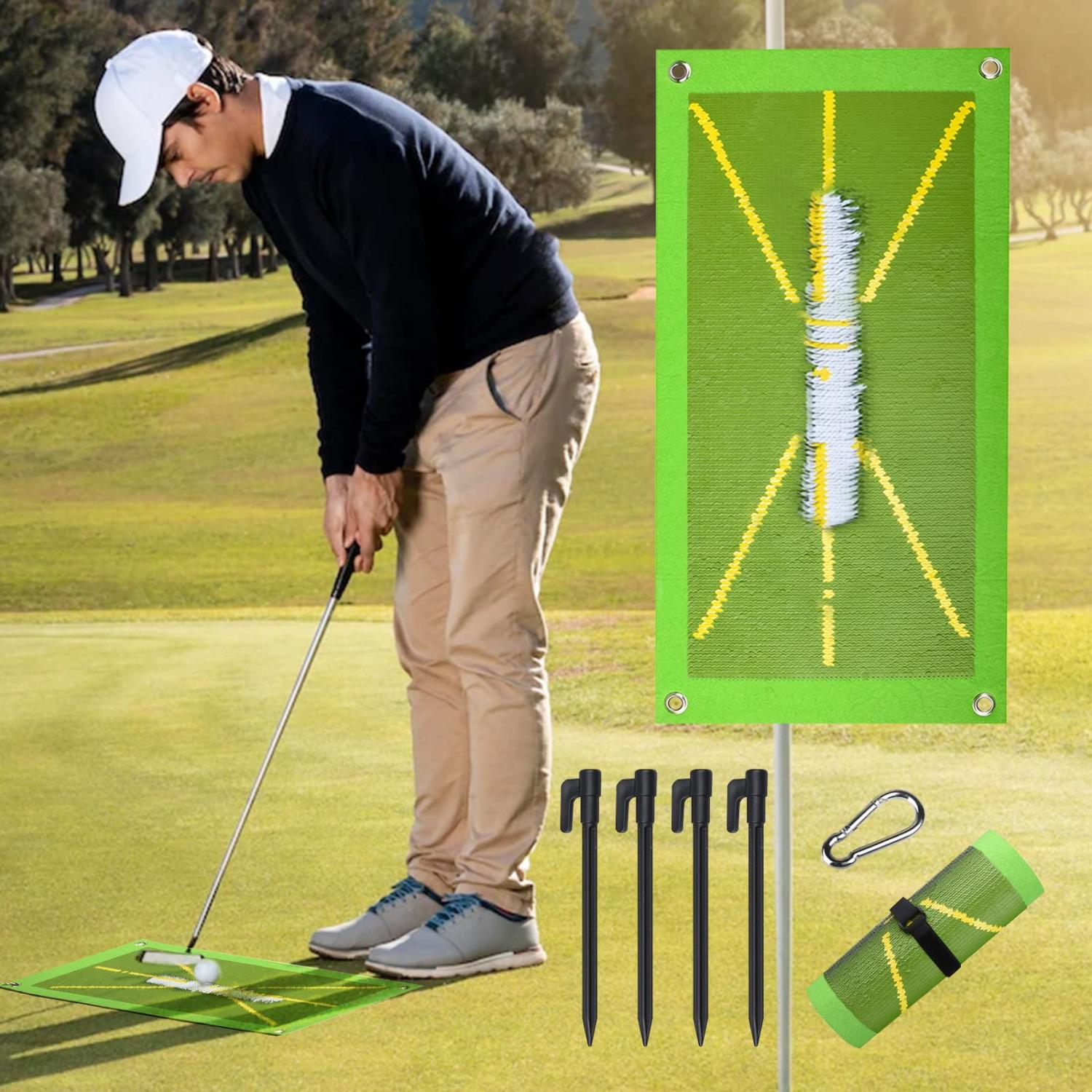 Swing Detection Golf Training Mat for Perfecting Swing Path and Hitting