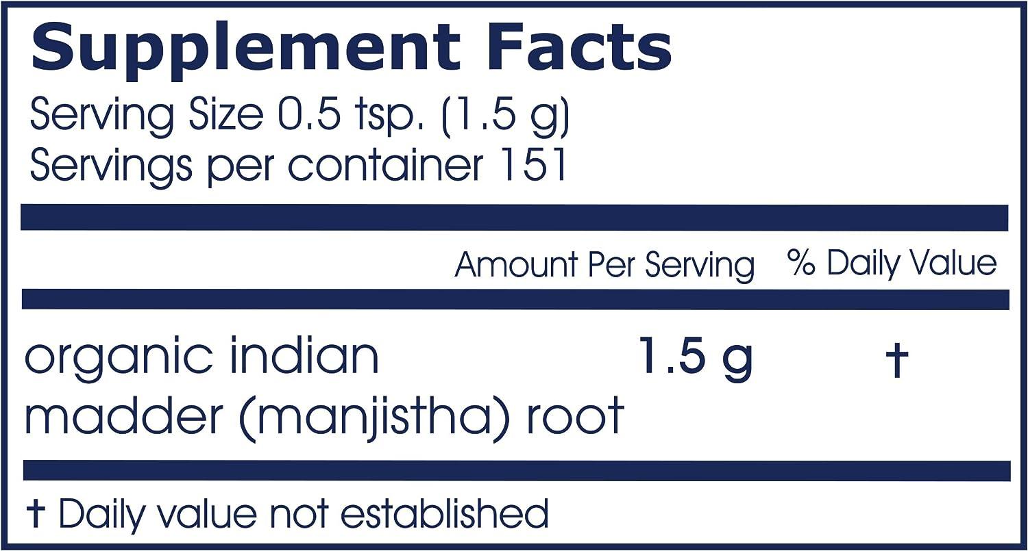 Maharishi Ayurveda Organic Manjistha Lymphatic Cleanse Supplement