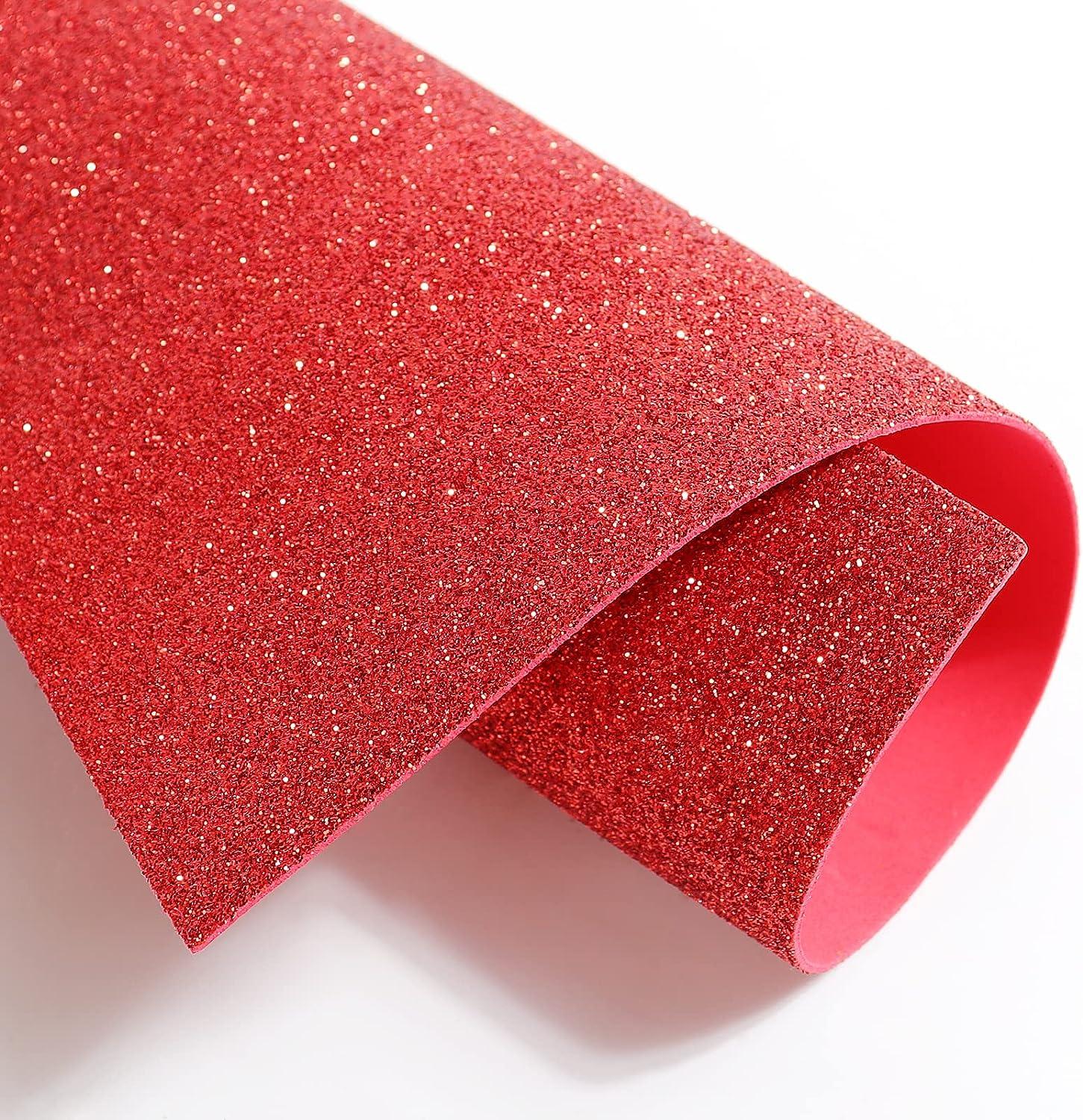 20 Sheets Glitter Foam Cardstock Paper Sparkles Self Adhesive