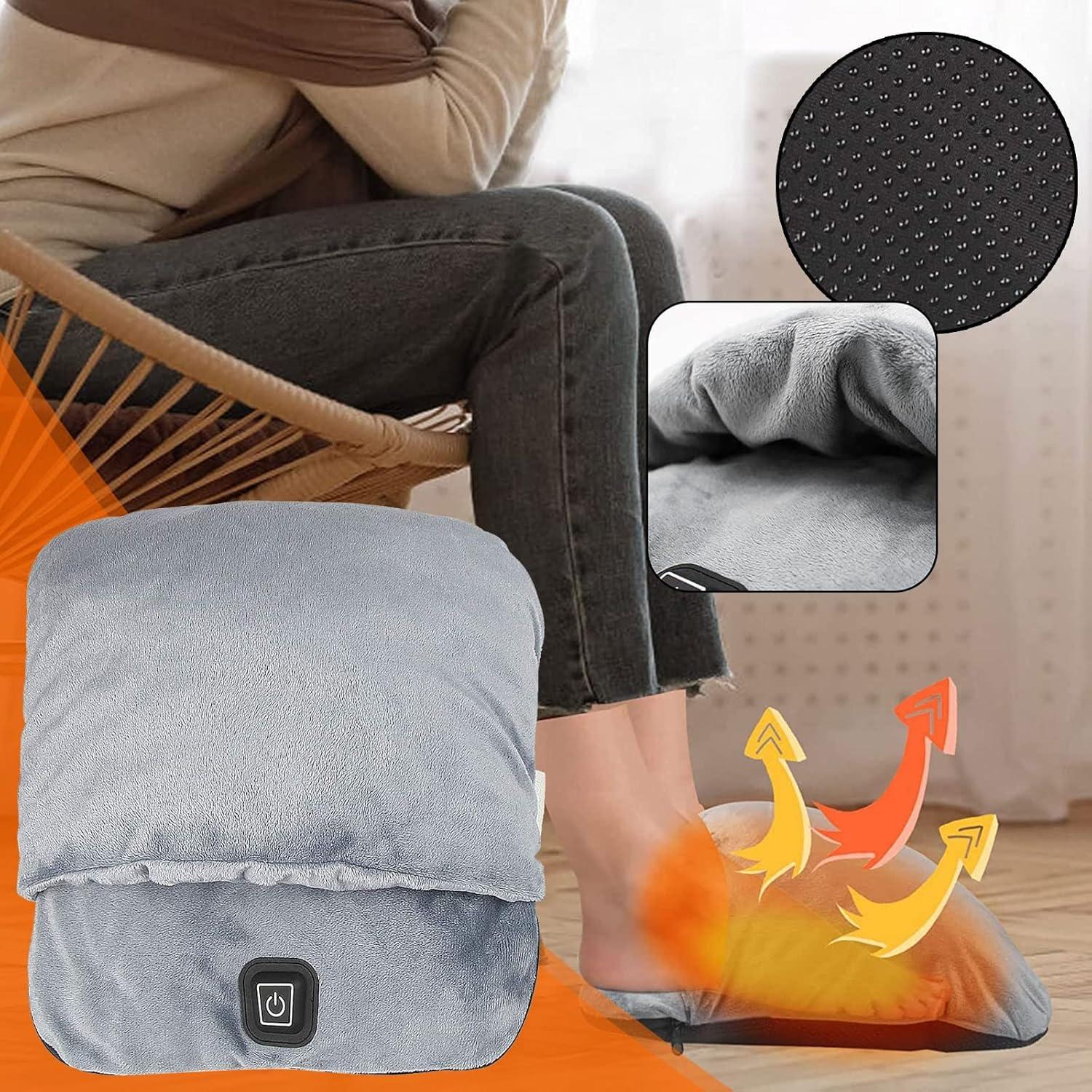 Foot Warmers with Heating & Vibration Massage | Fast Heating Pillows |  Ultra-Wide Straps | Durable Non-Slip Sole | Unisex Wintergarten Infrared  Radiator (Gray One Size) | Buy Now with Express International